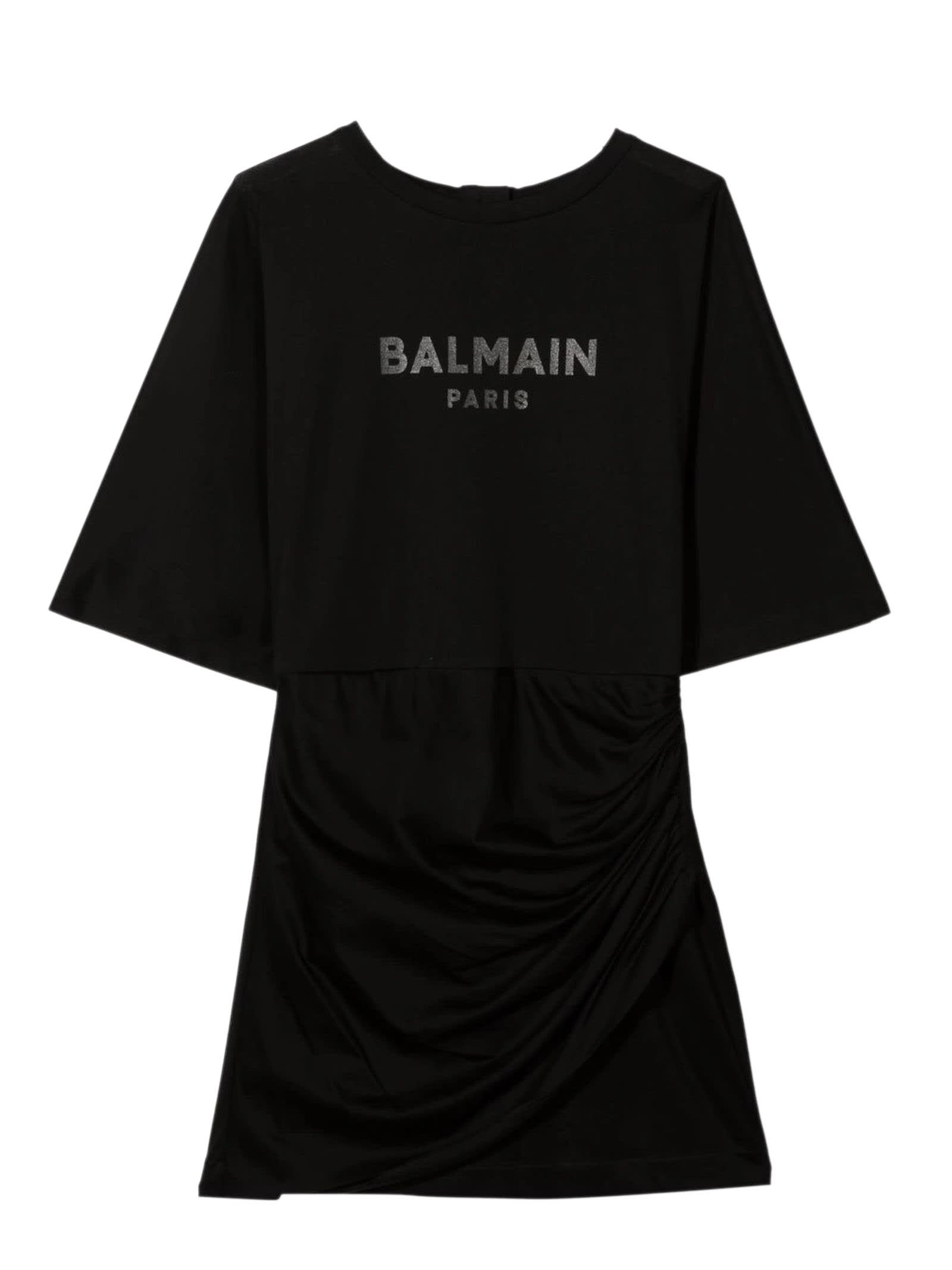 Balmain Black Cotton Dress
