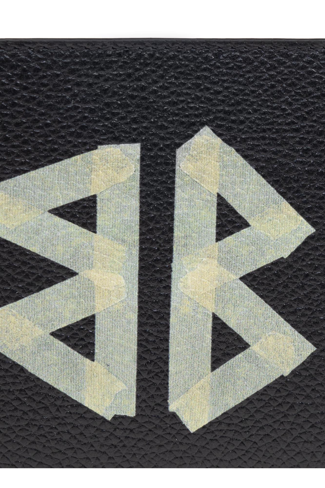 Balenciaga Cash Black Wallet In Grained Leather