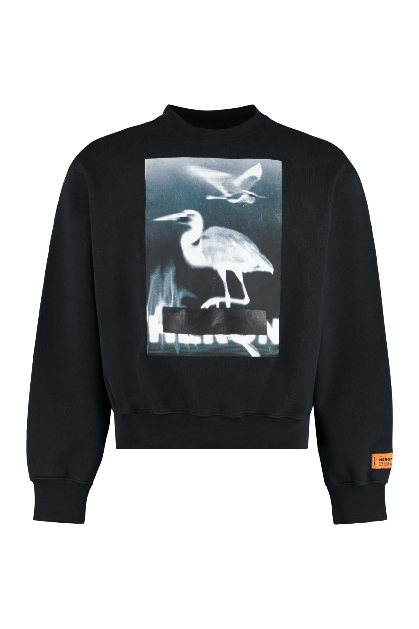 HERON PRESTON Printed Crew-neck Sweatshirt
