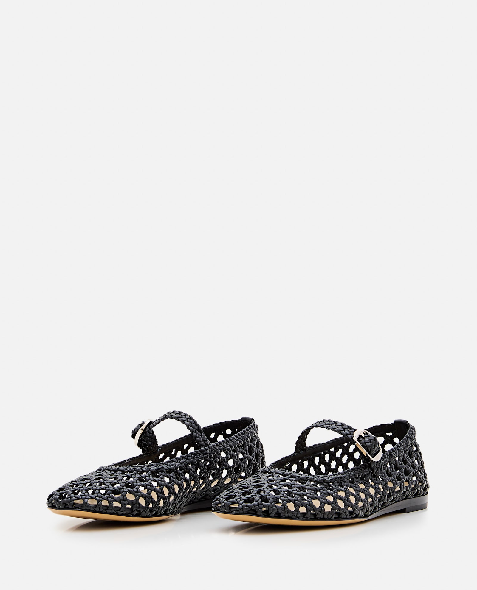 Le Monde Beryl Mary Jane Woven Leather