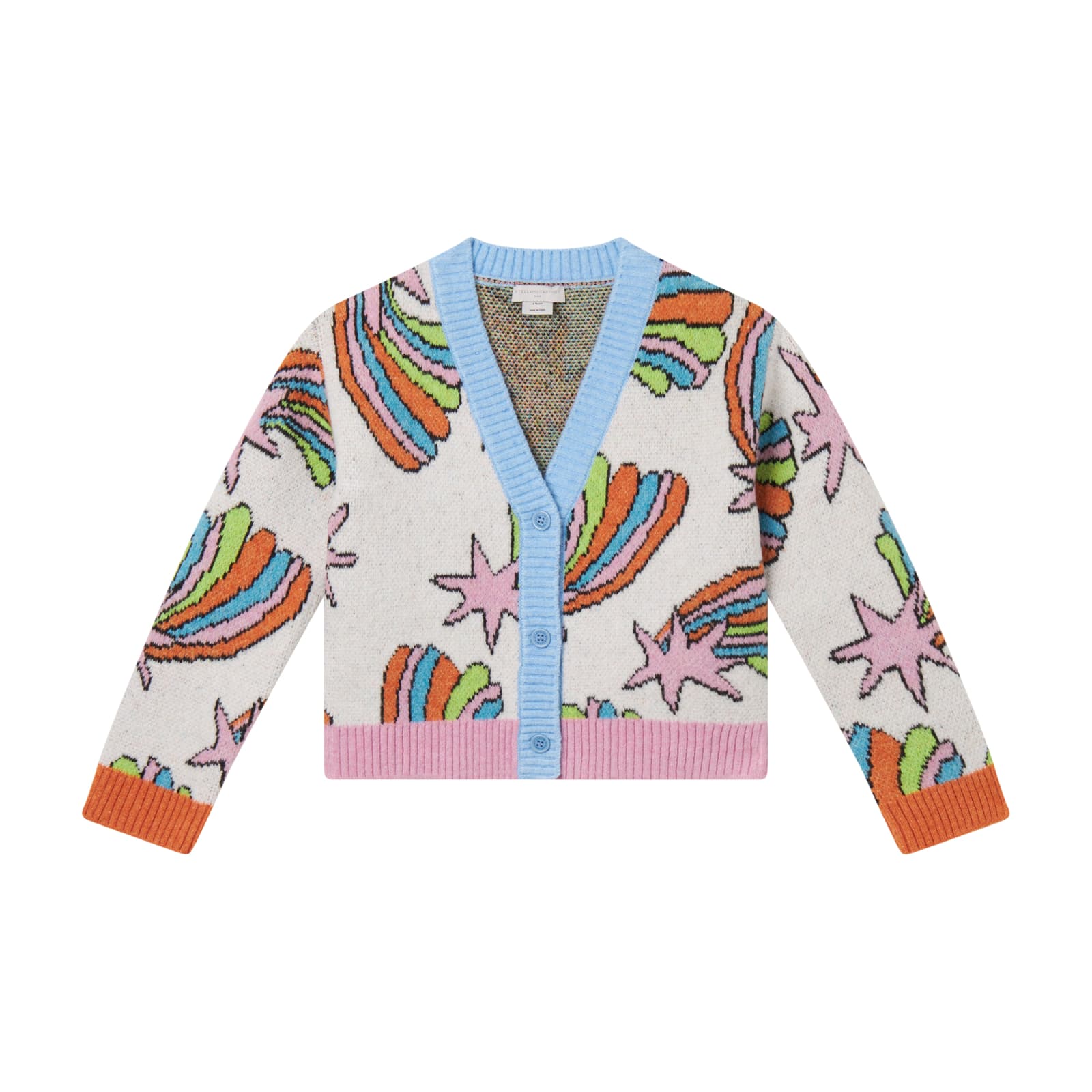 Shop Stella Mccartney Cardigan Con Stampa In Multicolour