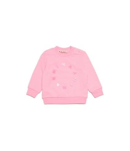 Marni Babies' Felpa Con Logo In Pink