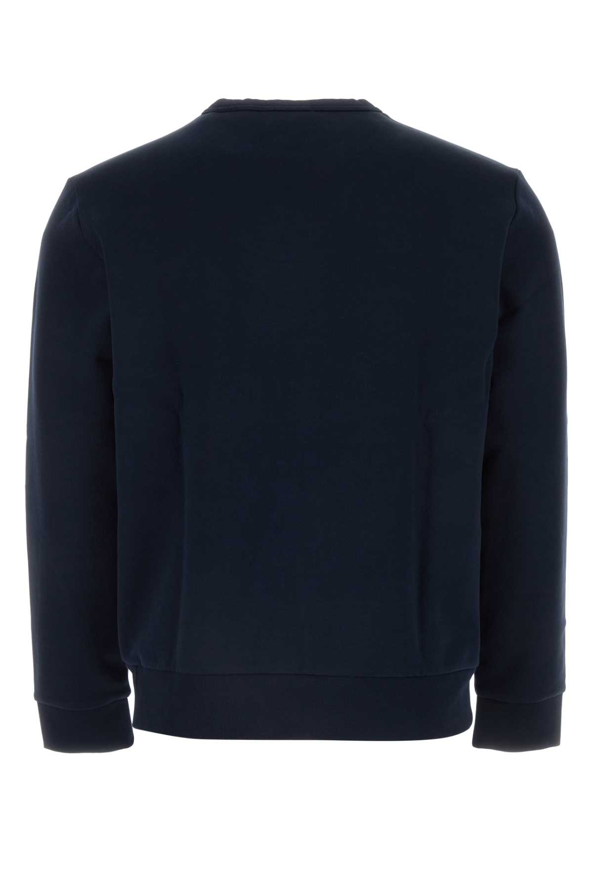 Shop Polo Ralph Lauren Dark Blue Cotton Blend Sweatshirt In Aviatornavy