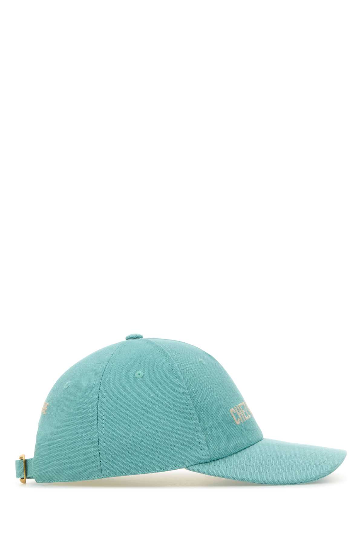 Valentino Light Blue Cotton Baseball Cap In Piscinaburro