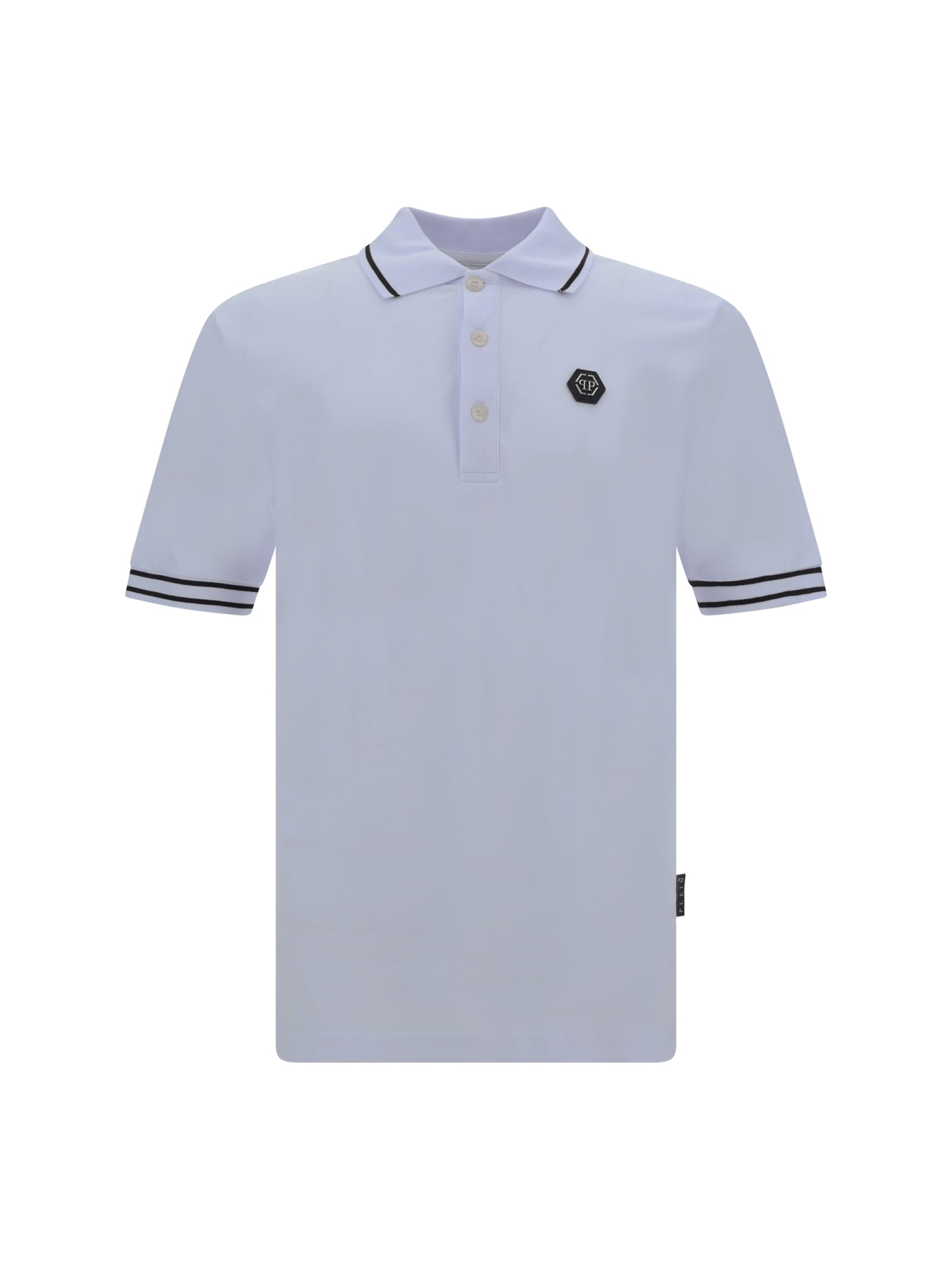 Shop Philipp Plein Polo Shirt In White