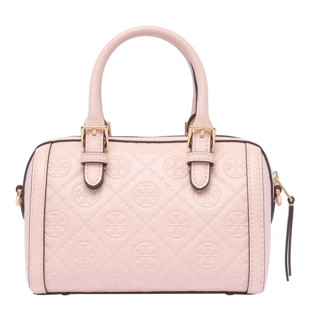 Shop Tory Burch Small T Monogram Barrel Bag In Pink