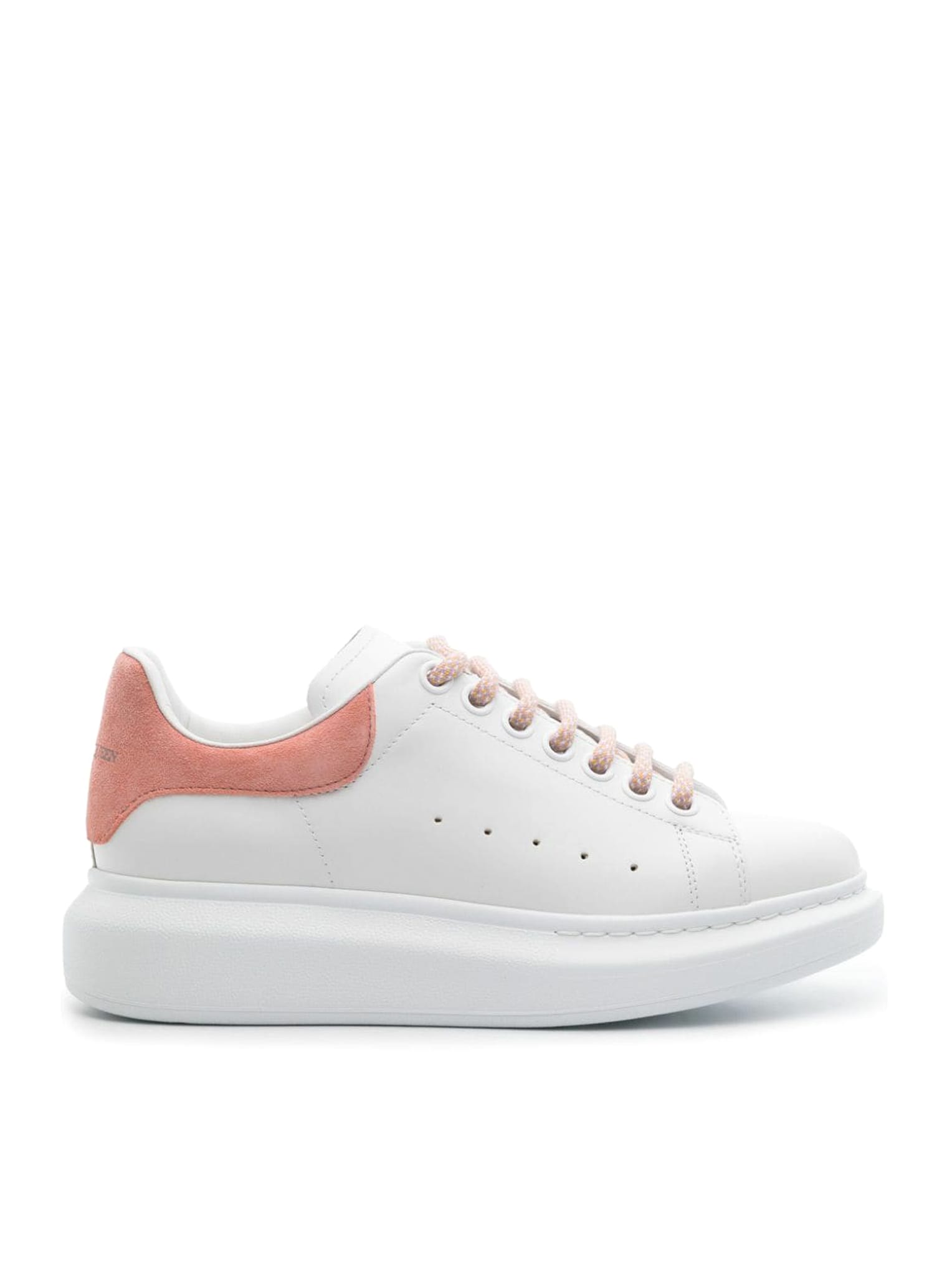 Alexander Mcqueen Trainer Pelle New Tech Calf/new Suede Velour In White Clay