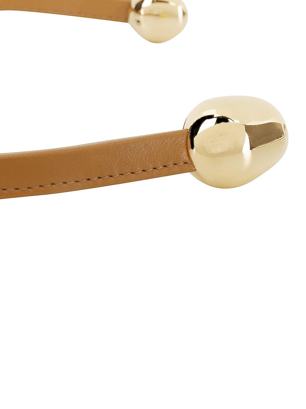 Bottega Veneta Open Necklace In Beige