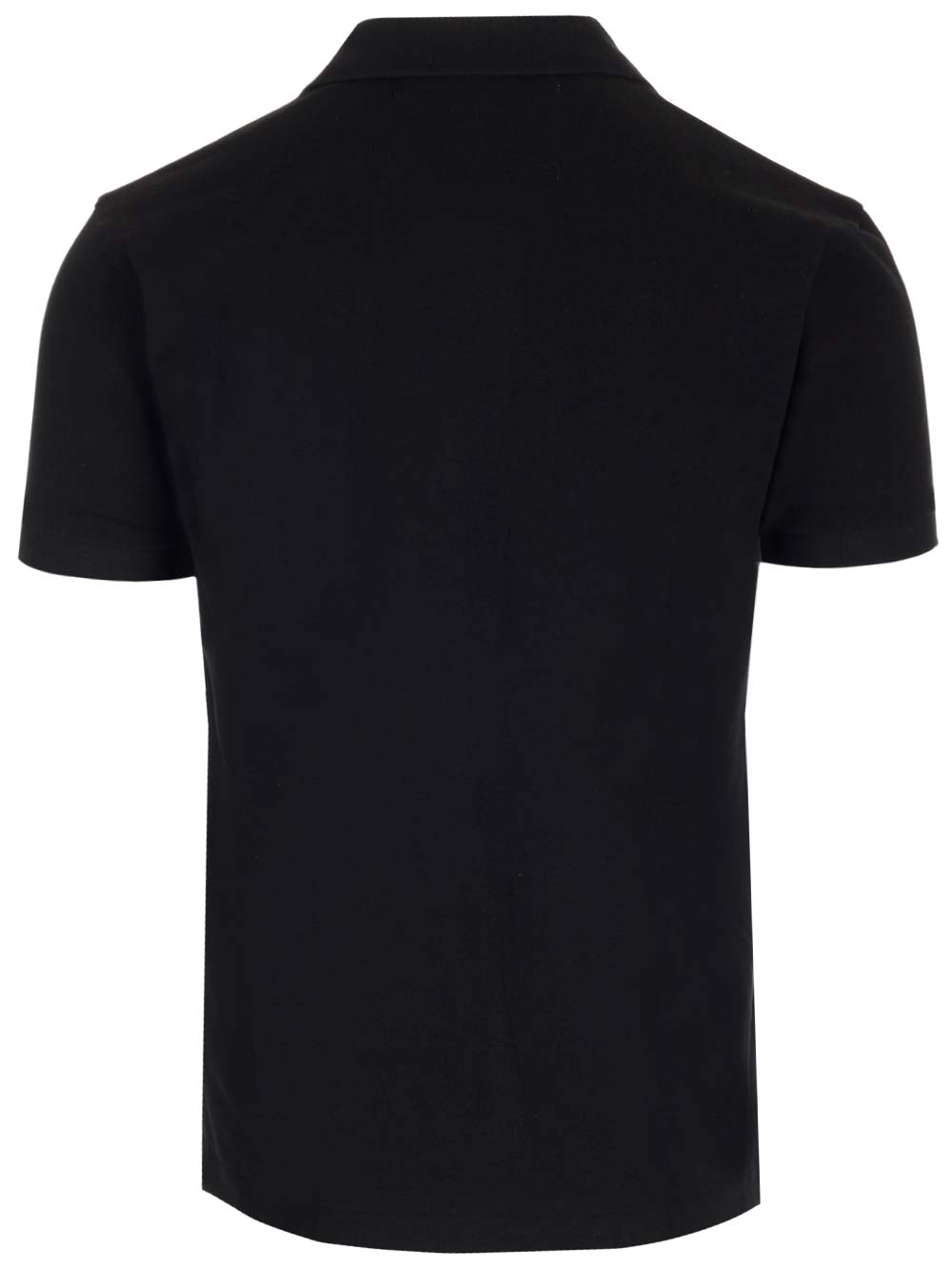 Shop Comme Des Garçons Play Black Cotton Polo Shirt