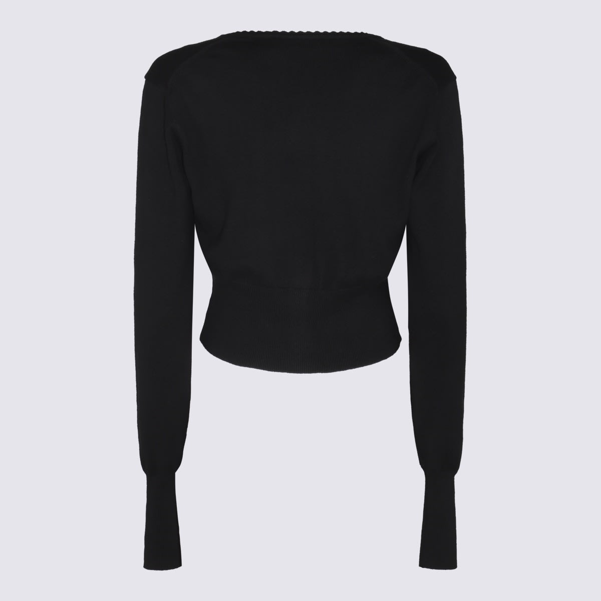 Vivienne Westwood Orb-embroidered Cropped Cardigan In Black