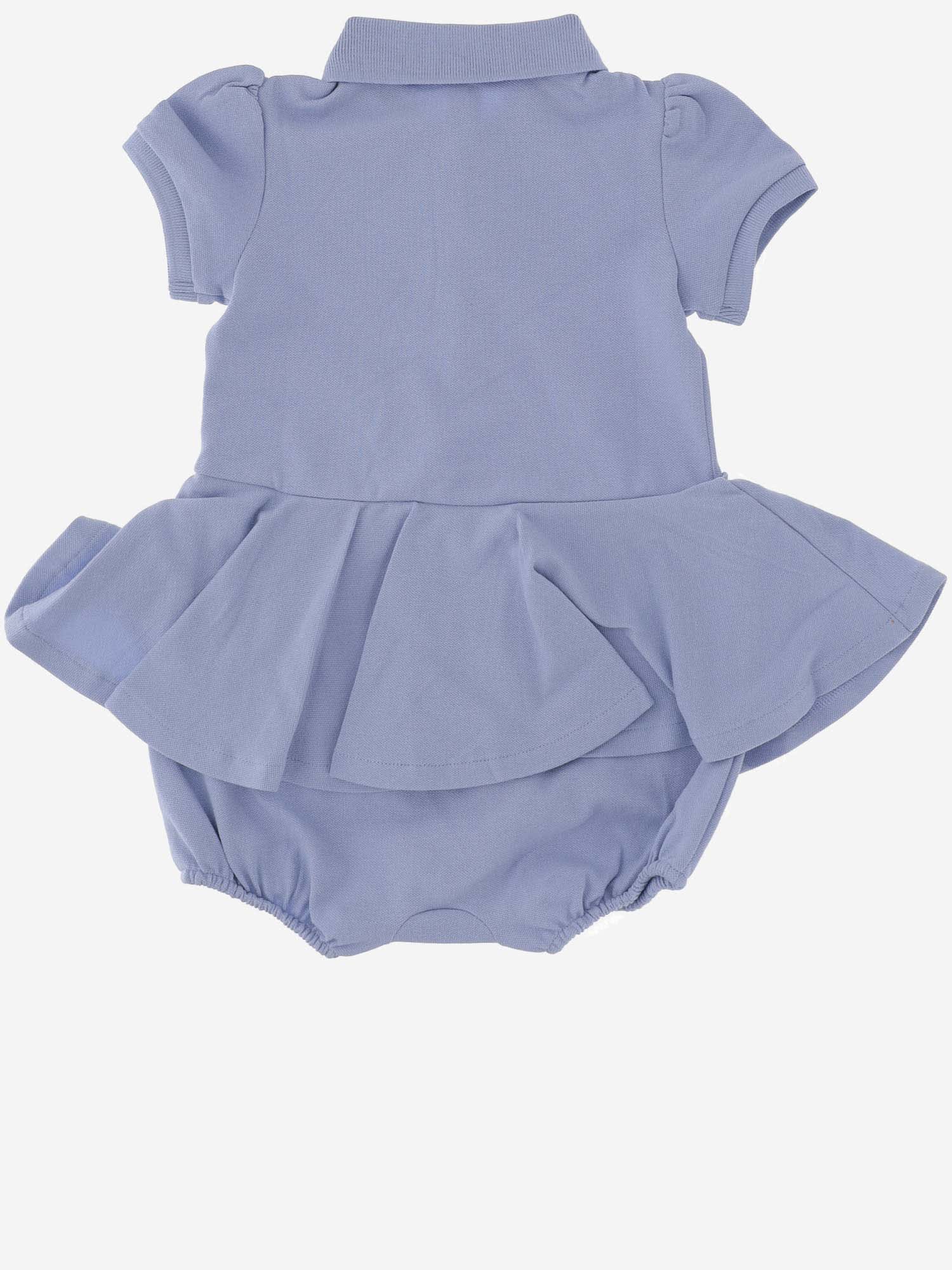 Shop Polo Ralph Lauren Soft Stretch Cotton Sleepsuit In Blue