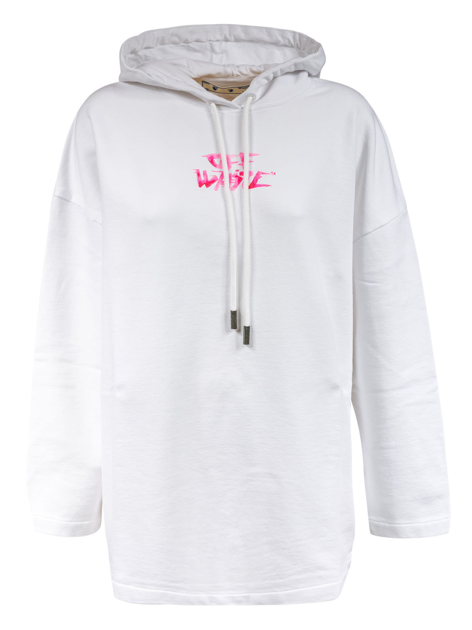 Off-White Watercolor Type Oversized Hoodie