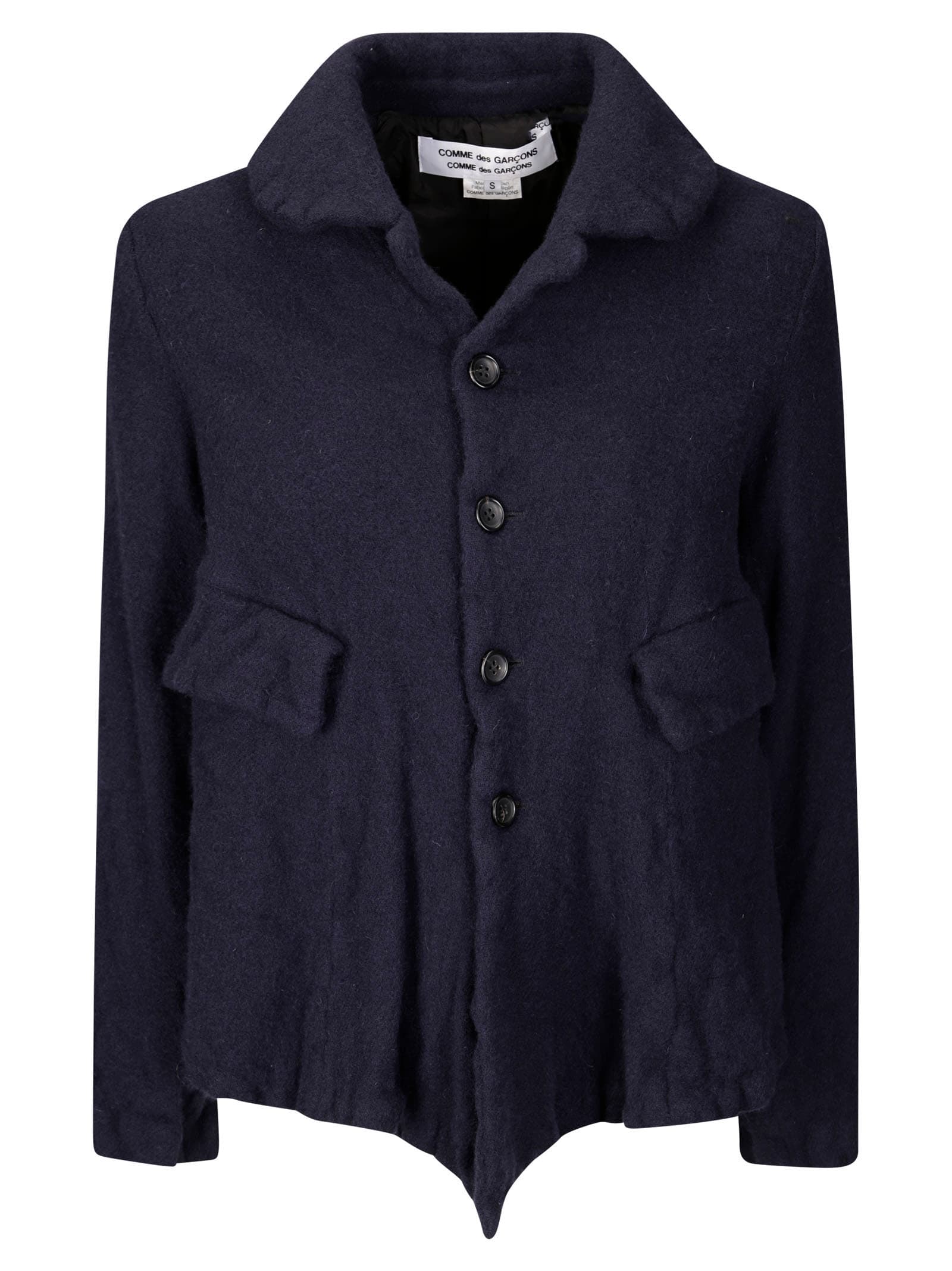 Shop Comme Des Garçons Comme Des Garçons Ladies Jacket In Navy