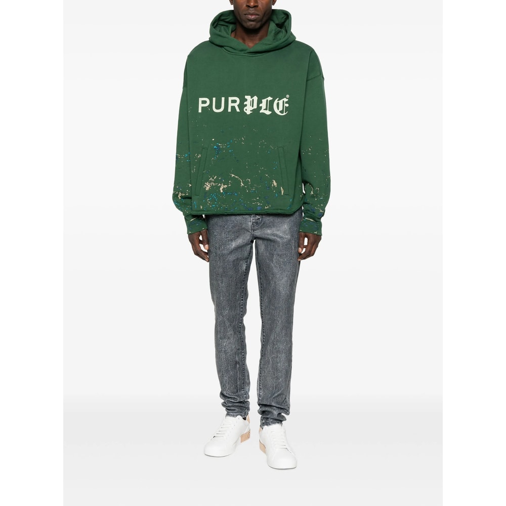 Purple Brand Acid-wash Jeans In Blue