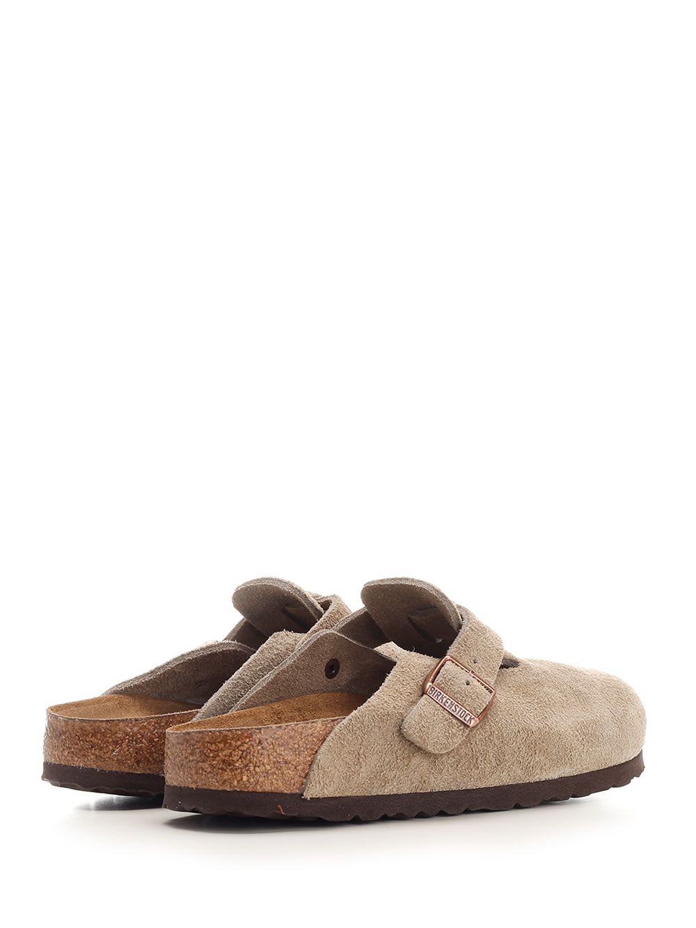 Birkenstock Mule Boston Unisex In Taupe