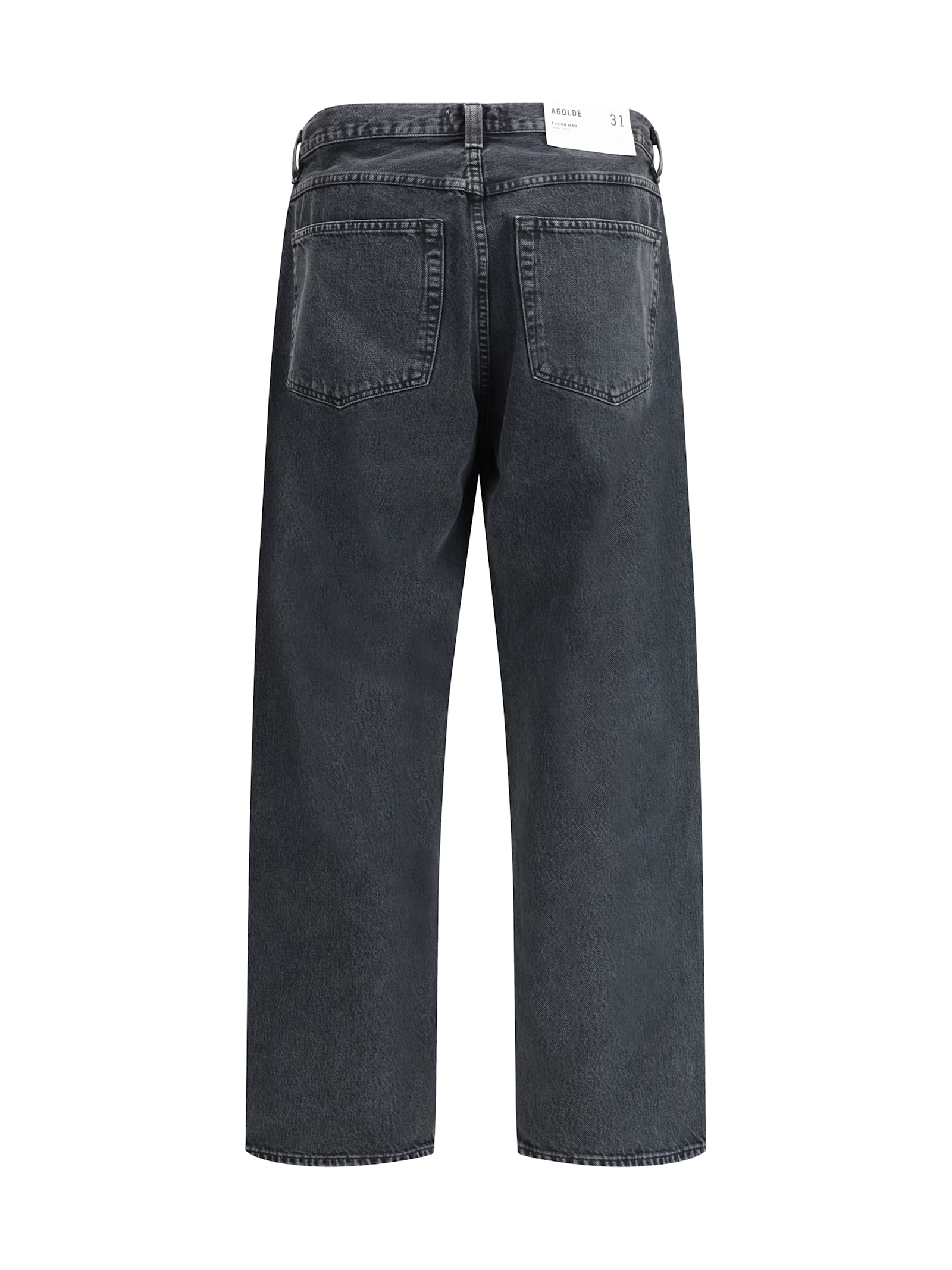 Agolde Faded Relaxed Wide-leg Fusion Jeans In Dvsn