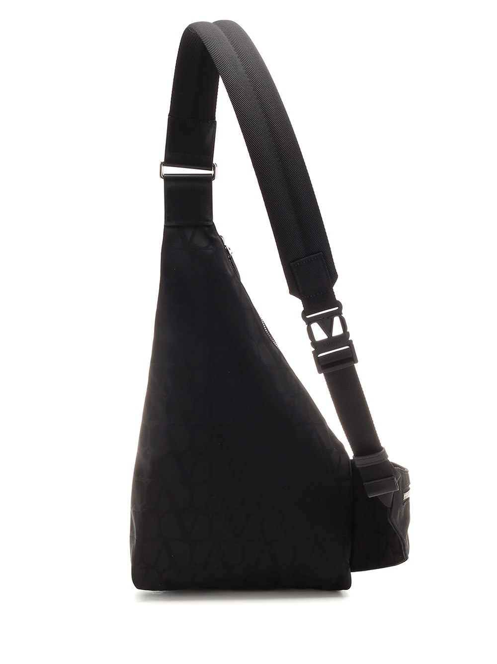 Shop Valentino Toile Iconographe One Shoulder Back Pack In Nero