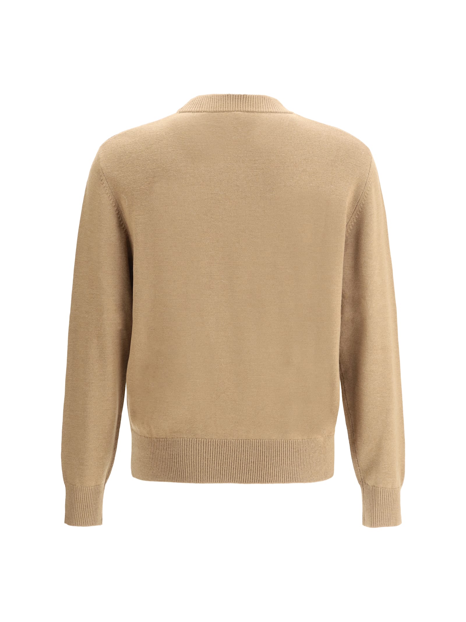 Sunflower Long-sleeved Sweater In Camel