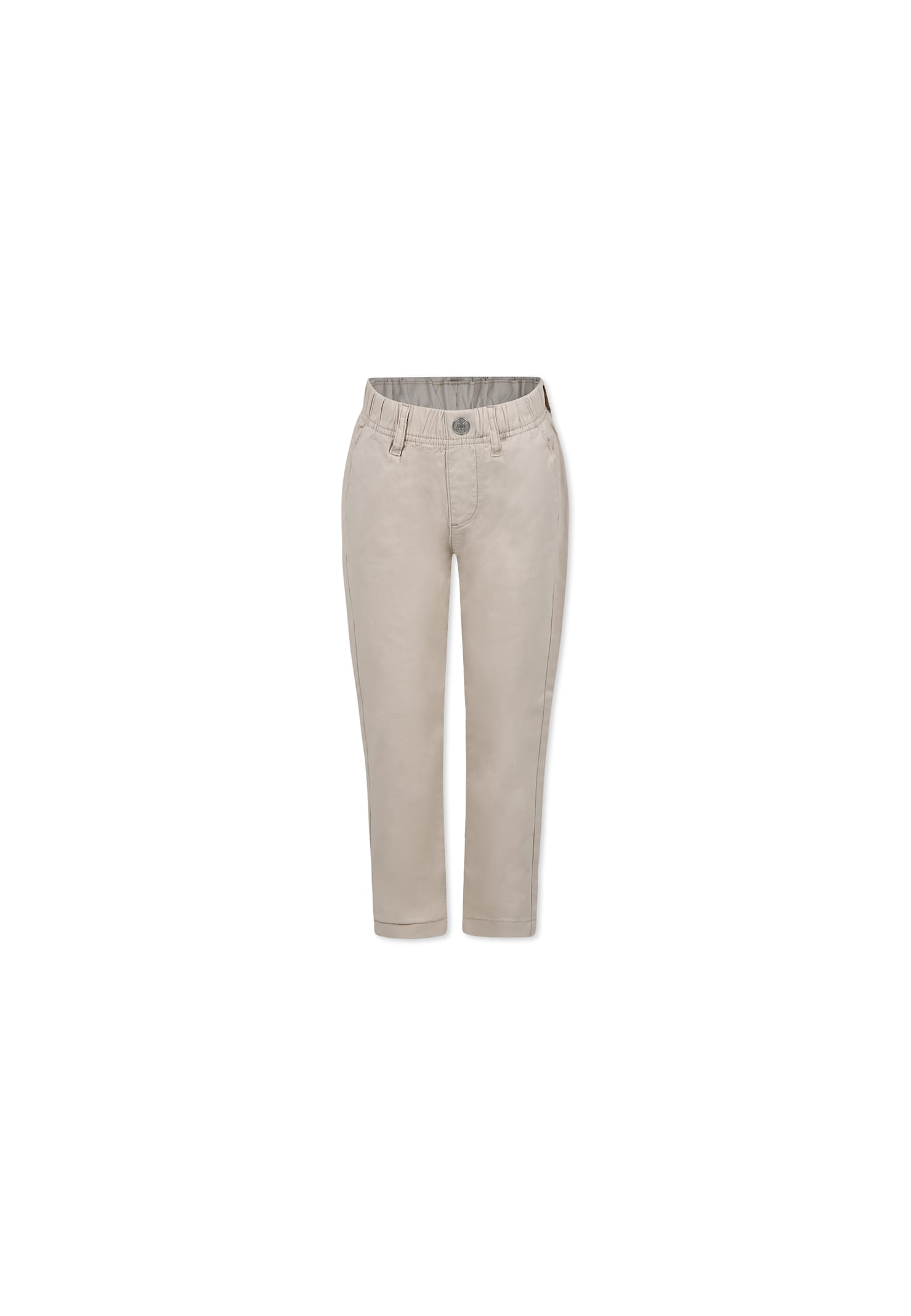Tommy Hilfiger Beige Trousers For Boy With Logo In Beige