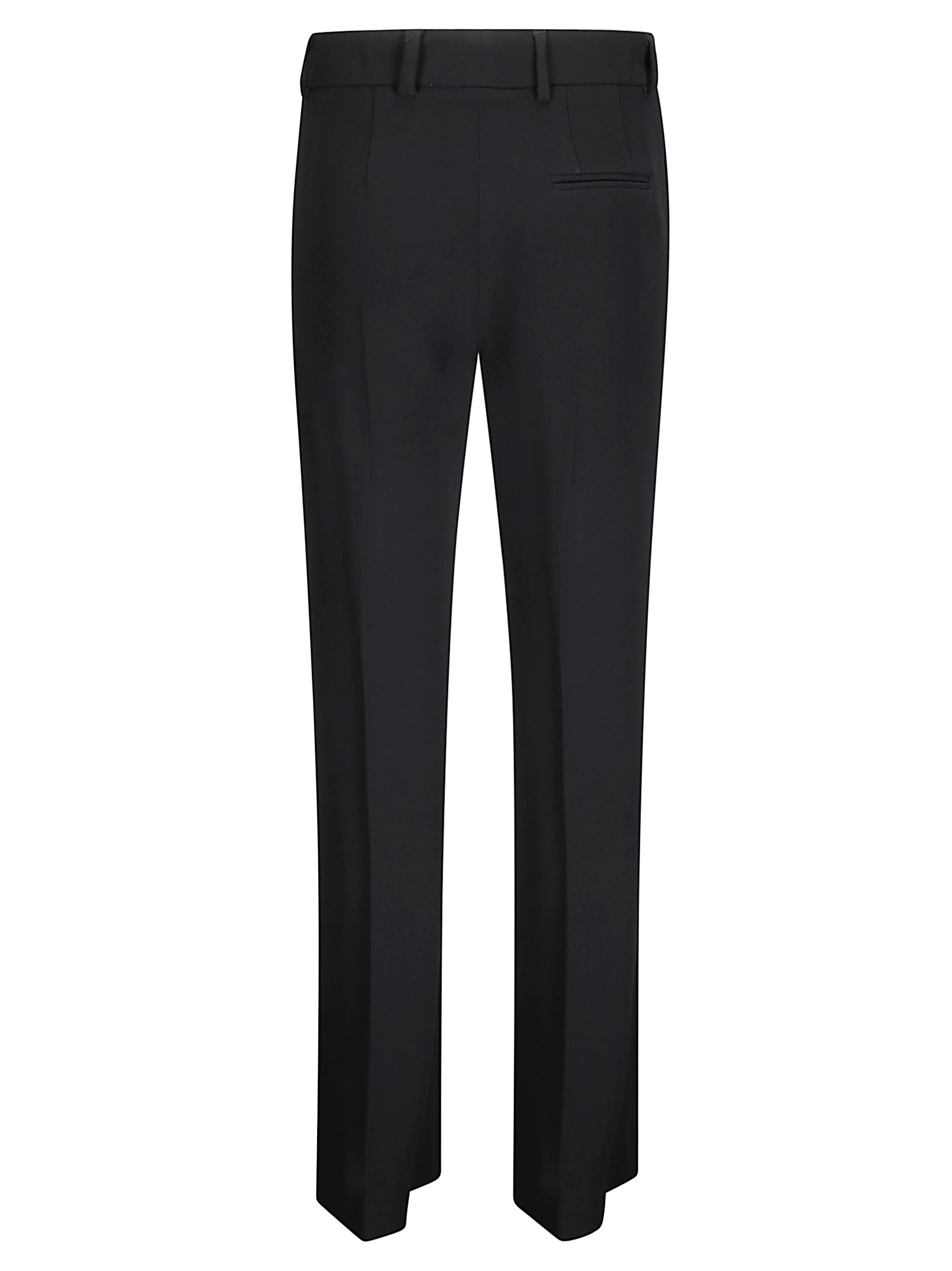 Alberto Biani Straight Leg Trousers With Regular Waist In Black