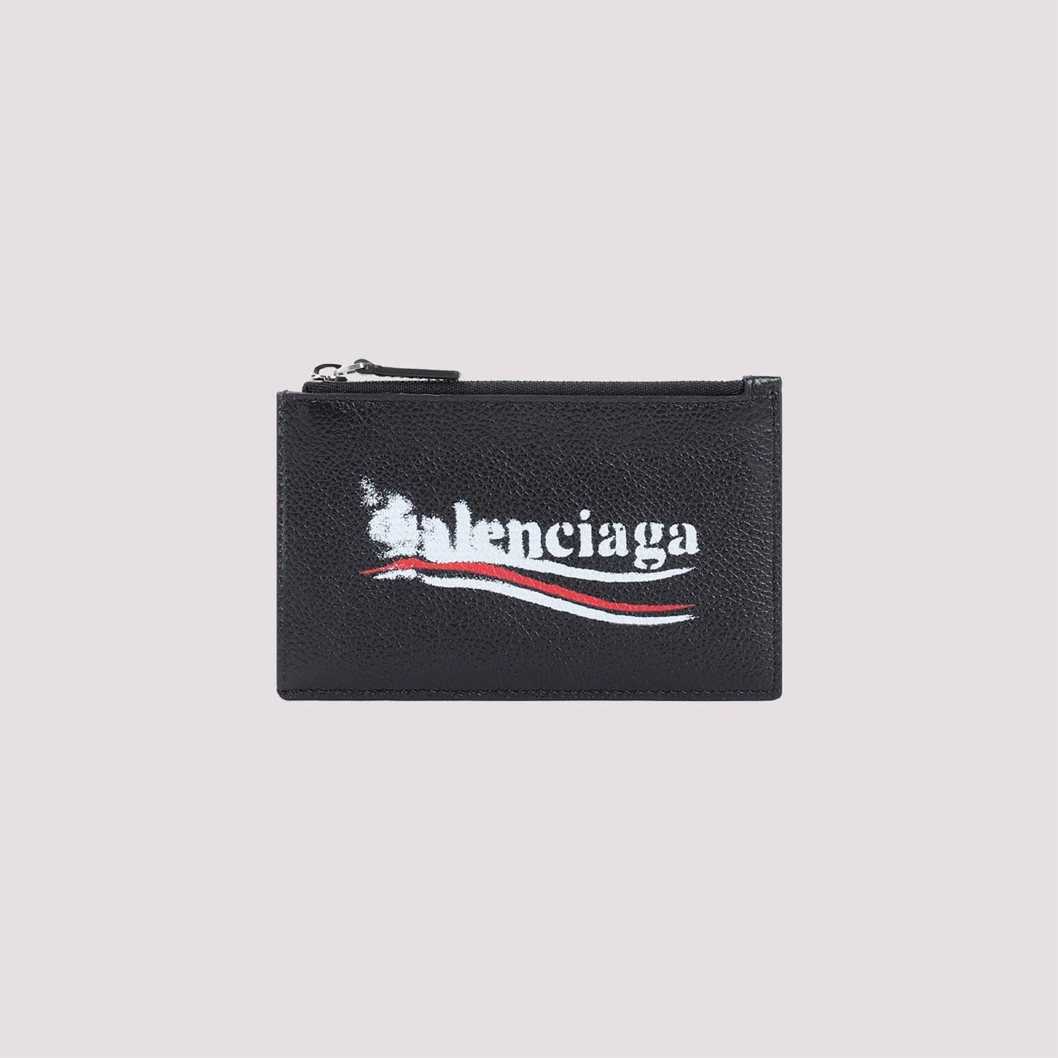 Shop Balenciaga Cash Long Coin Card Holder In Black