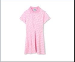 Kenzo Logo-print Polo Dress In Pink