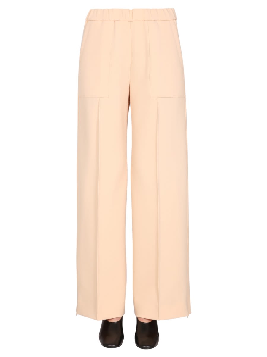 Shop Jil Sander Wool Pants In Nude