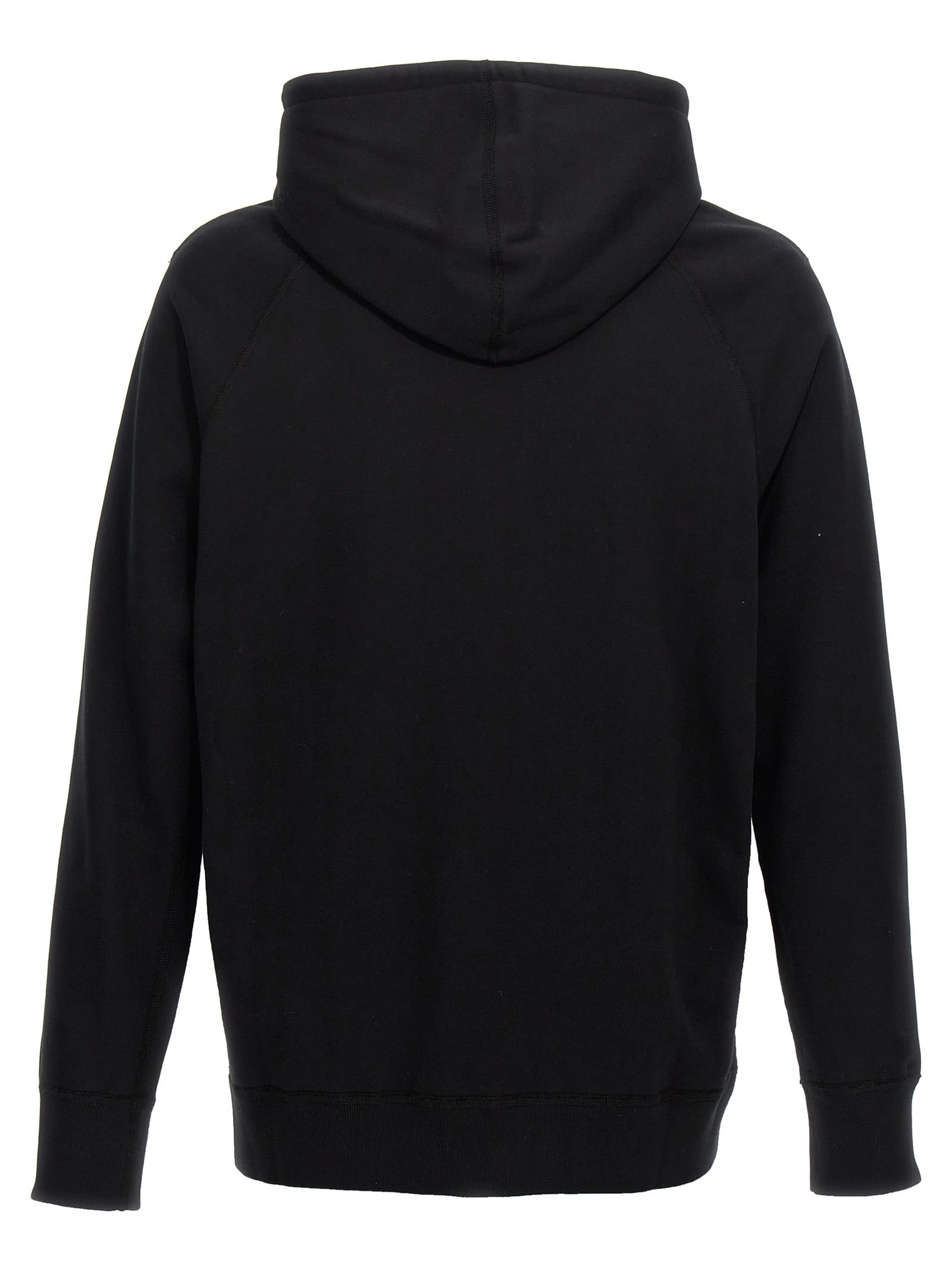 Junya Watanabe Cotton And Wool Hoodie In White/black