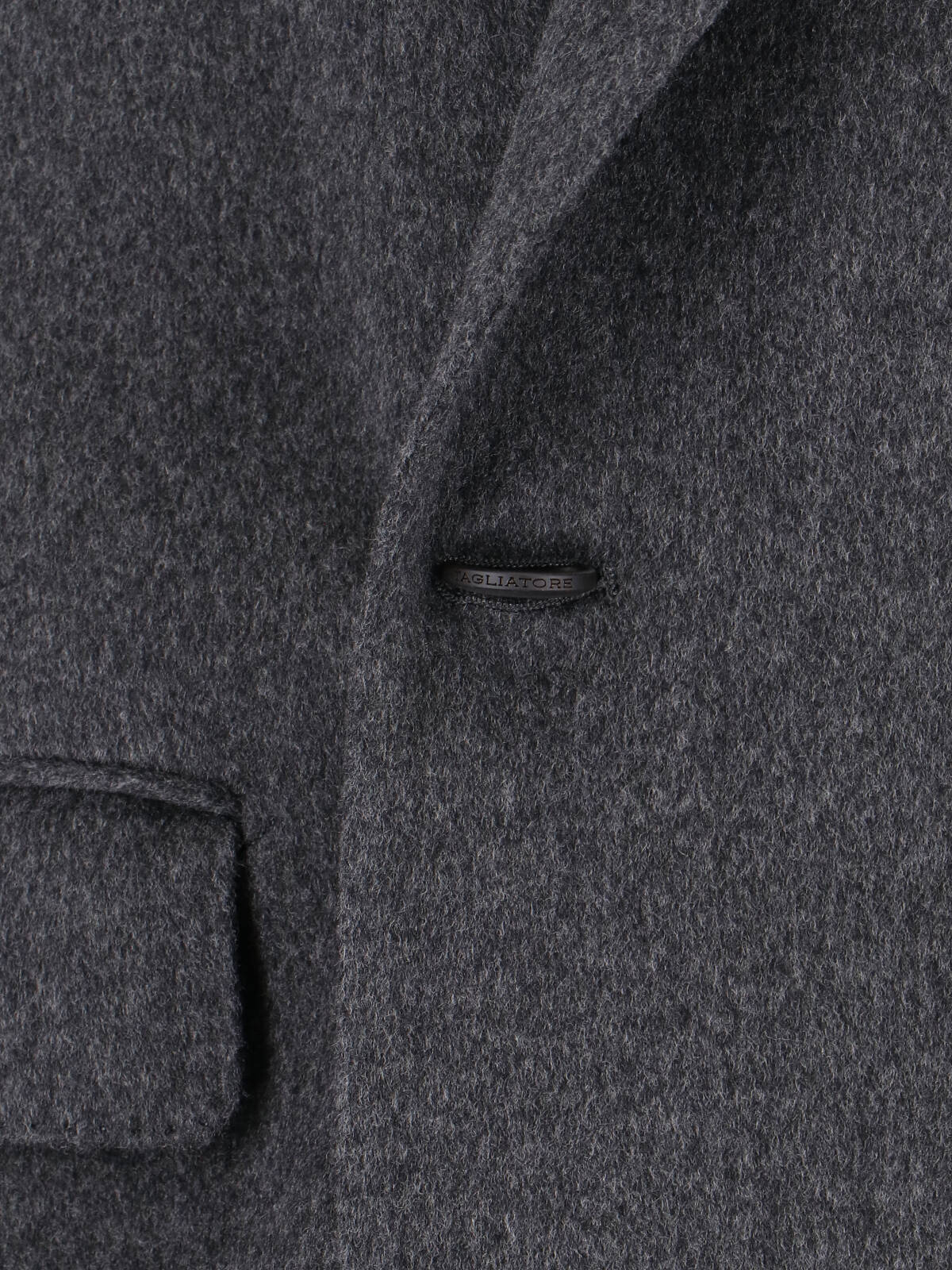 Tagliatore Cappotto D Petto Rever A Lancia Lana Spinata In Gray