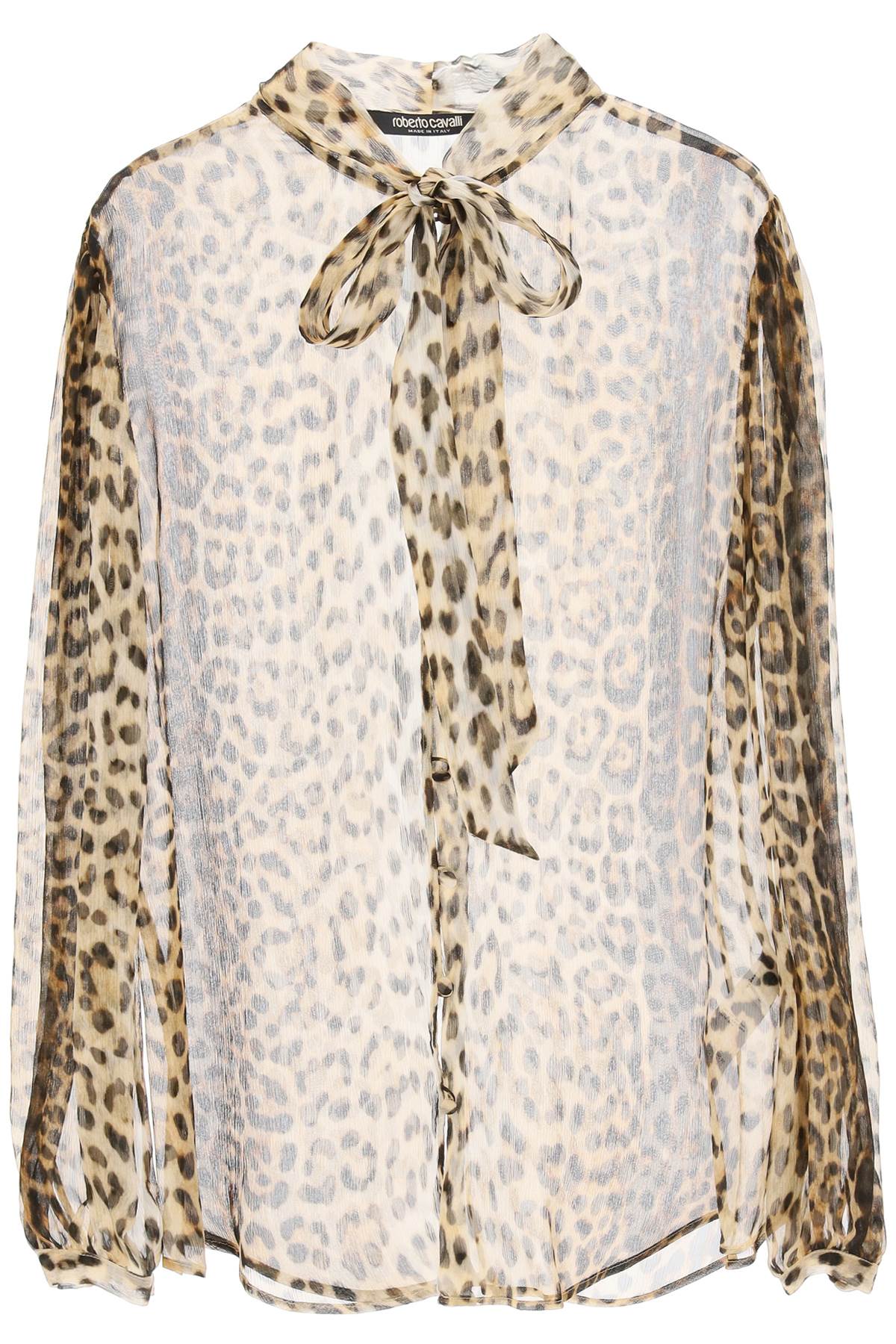Silk Shirt With Leopard Print