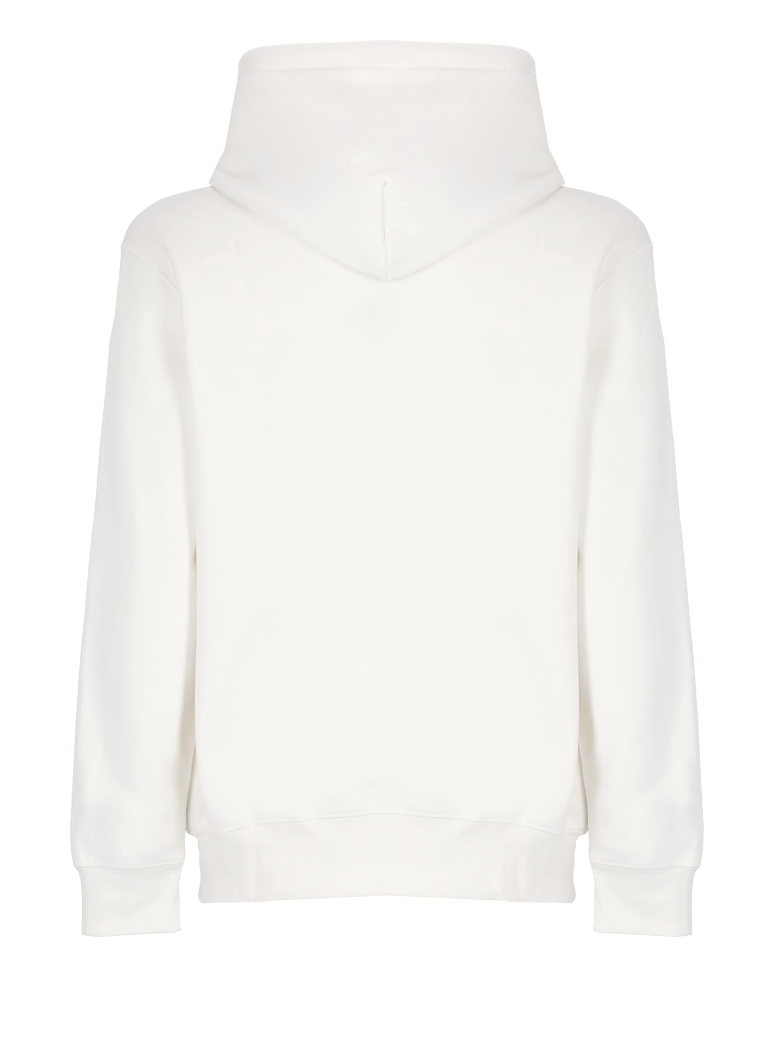 Ralph Lauren The Rl Fleece Western-logo Hoodie In White