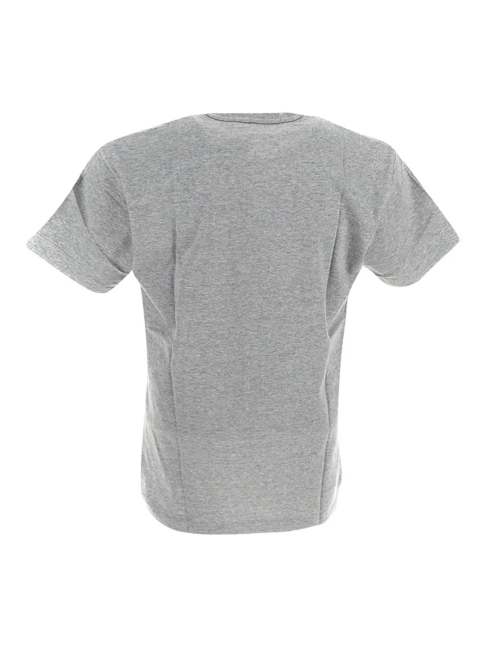 Shop Comme Des Garçons Shirt Logo Embroidery T-shirt In Grey