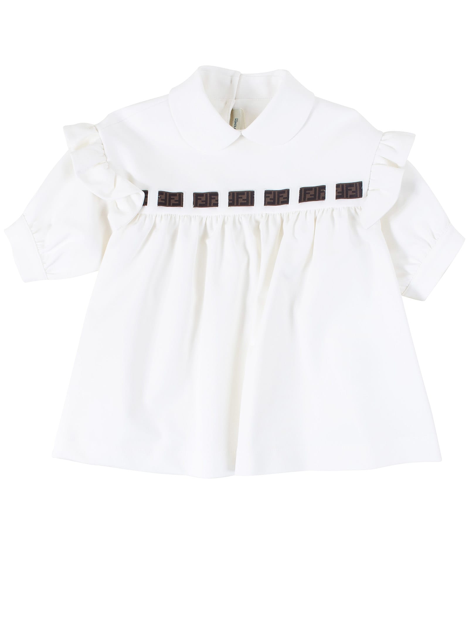 Fendi Fendi Little Girl Shirt - Fior di latte - 11007441 | italist