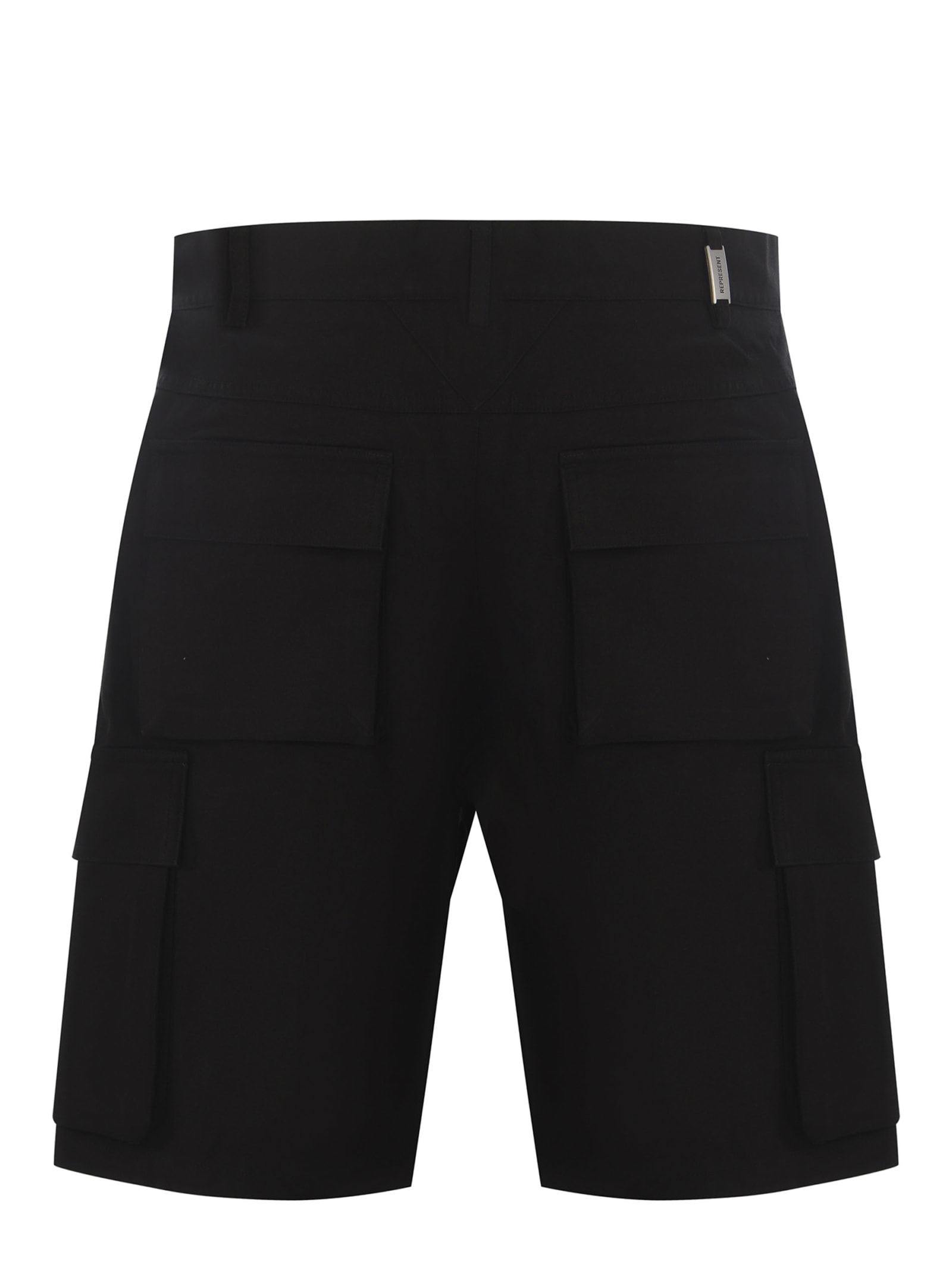 Shop Represent Shorts  Made Of Cotton In Nero