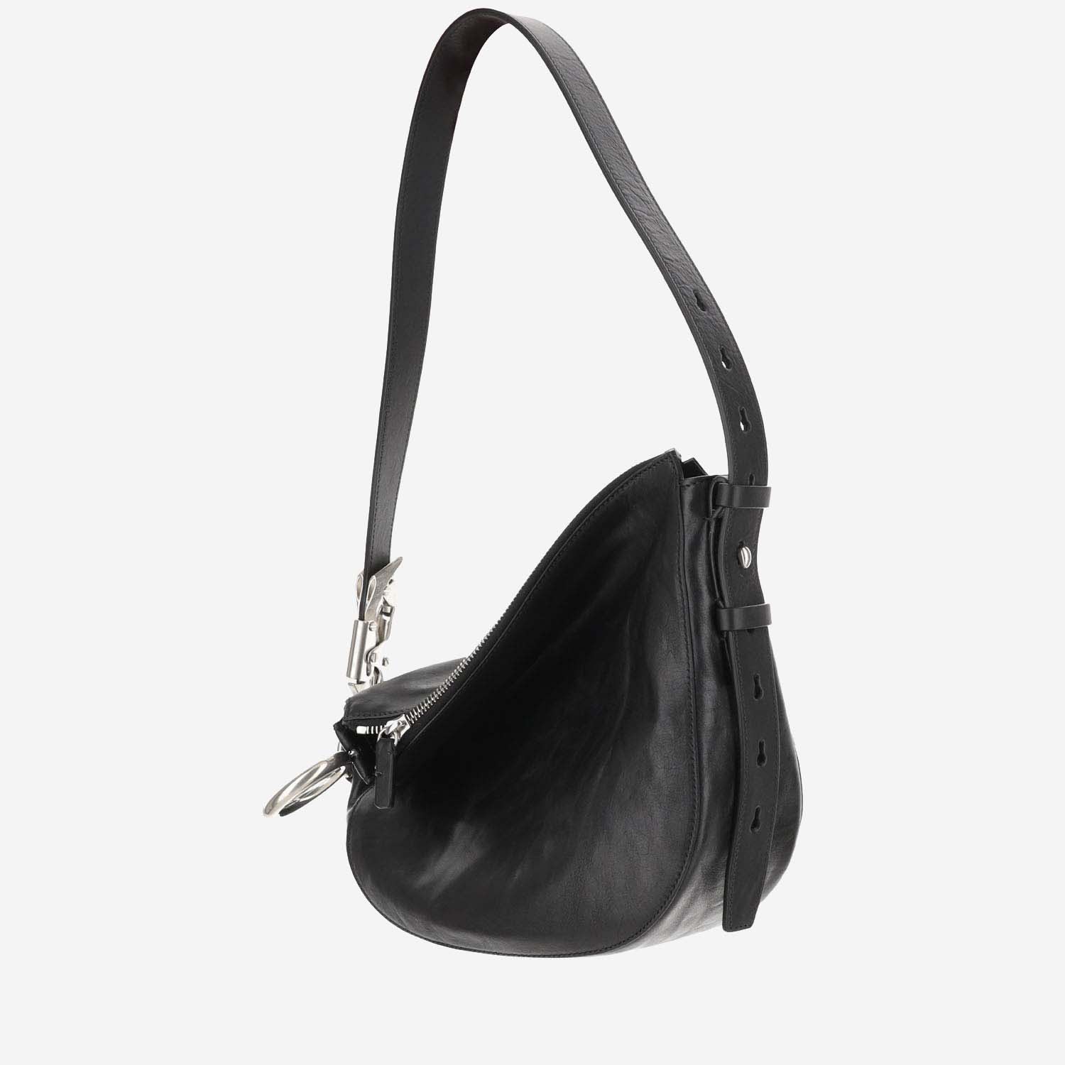 Shop Burberry Small Knight Bag In Black