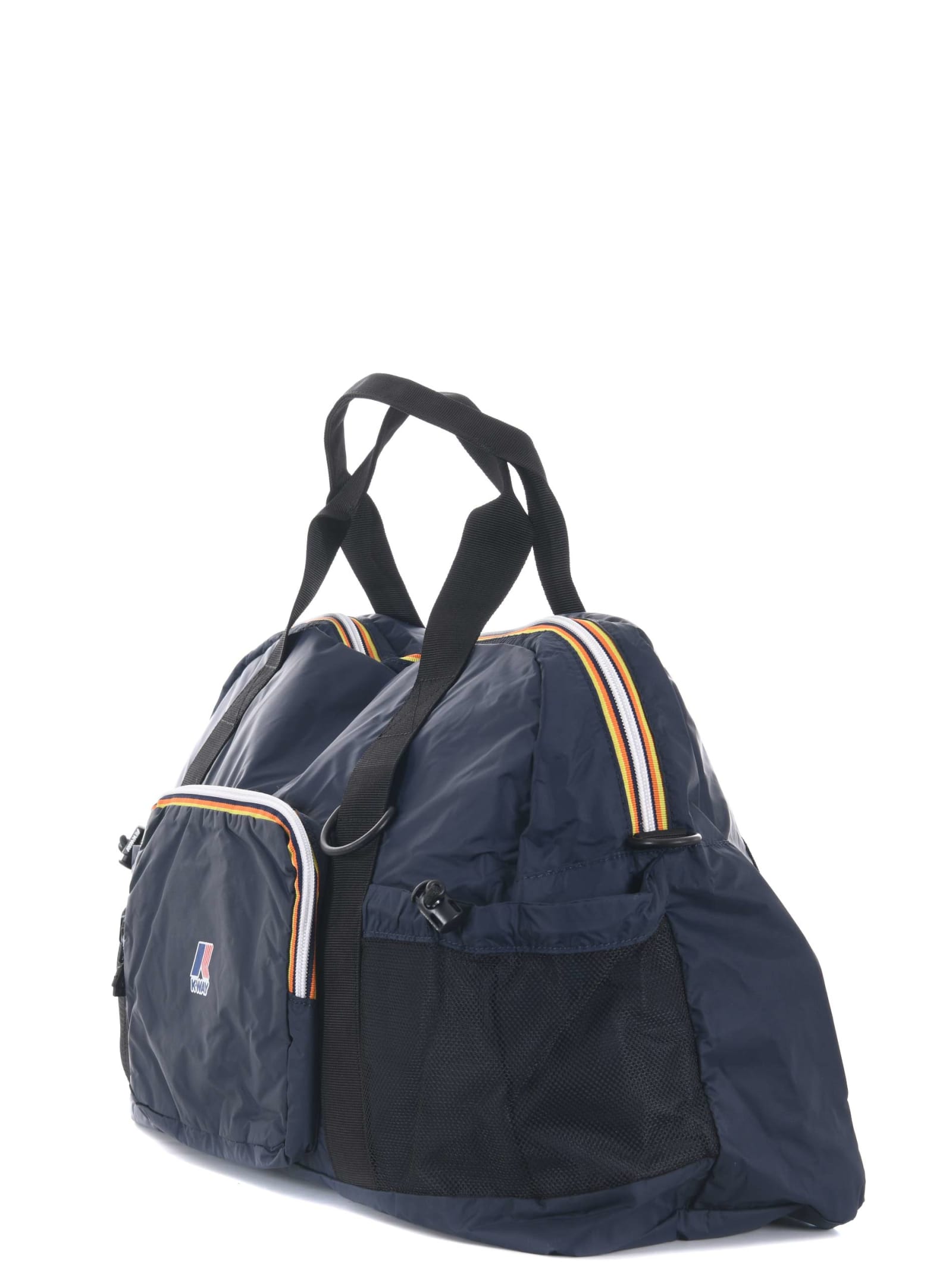 Shop K-way Duffle Bag In Blu Scuro