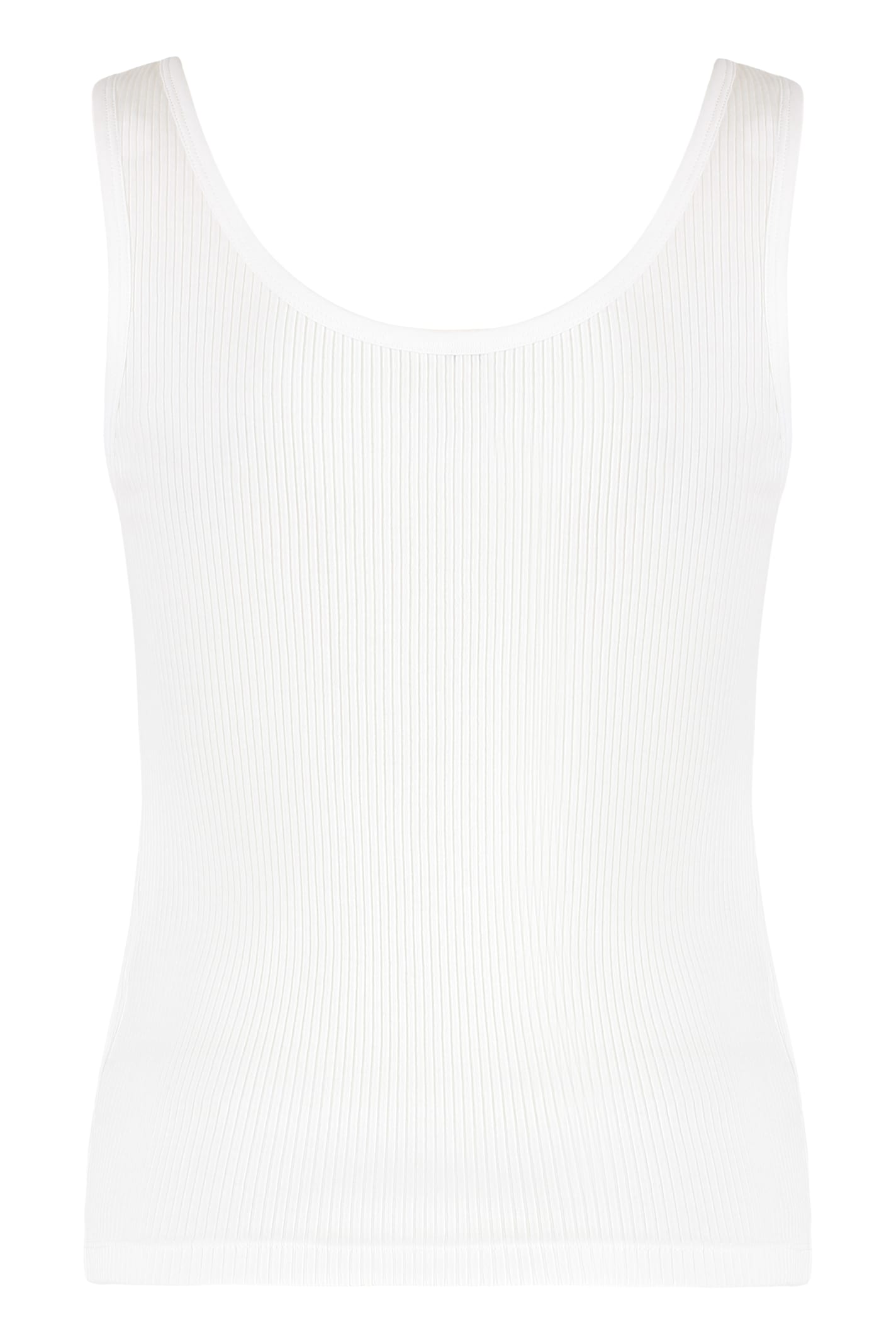 Chloé Cotton Tank Top In White