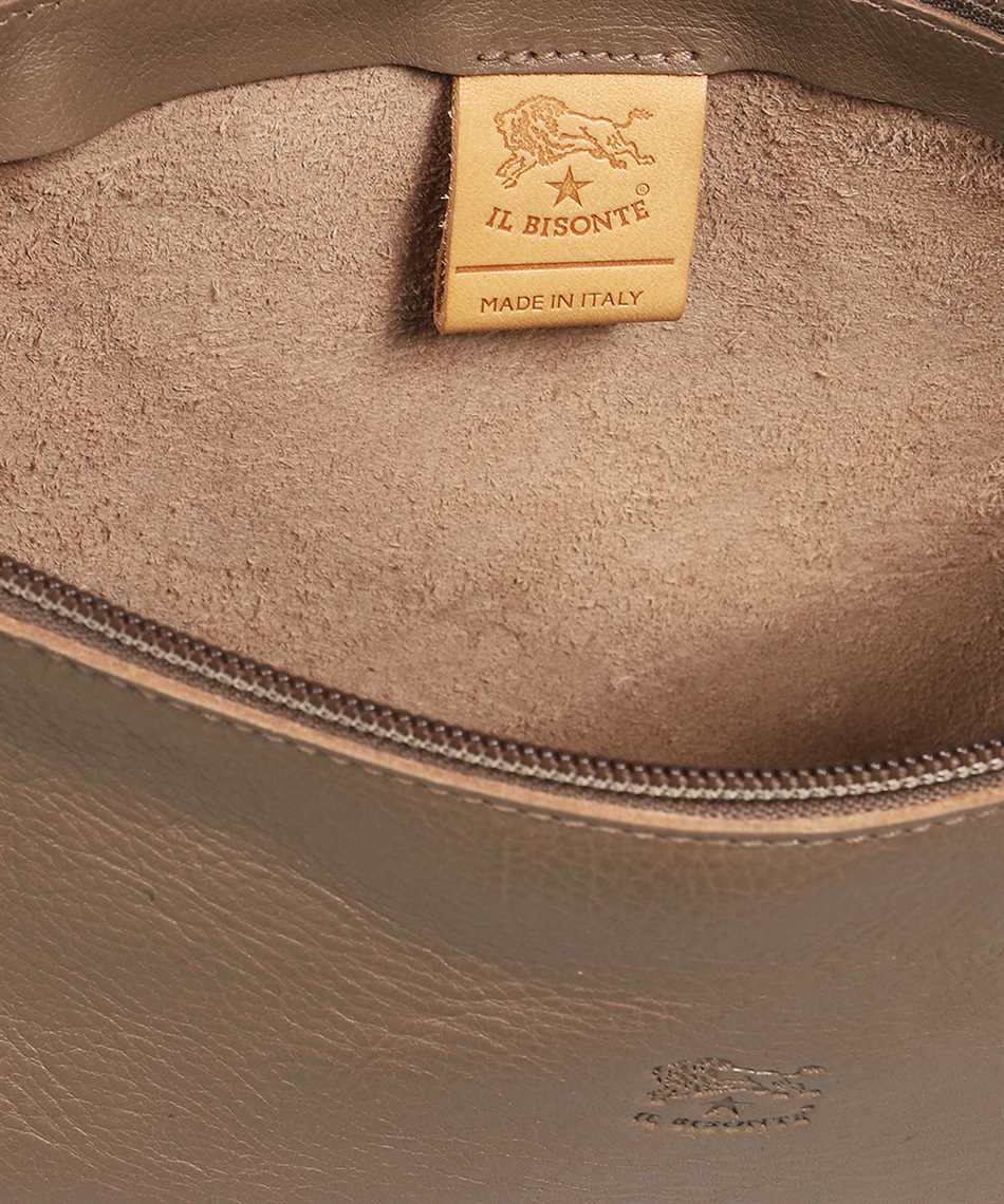 Il Bisonte Leather Shoulder Bag In Gray