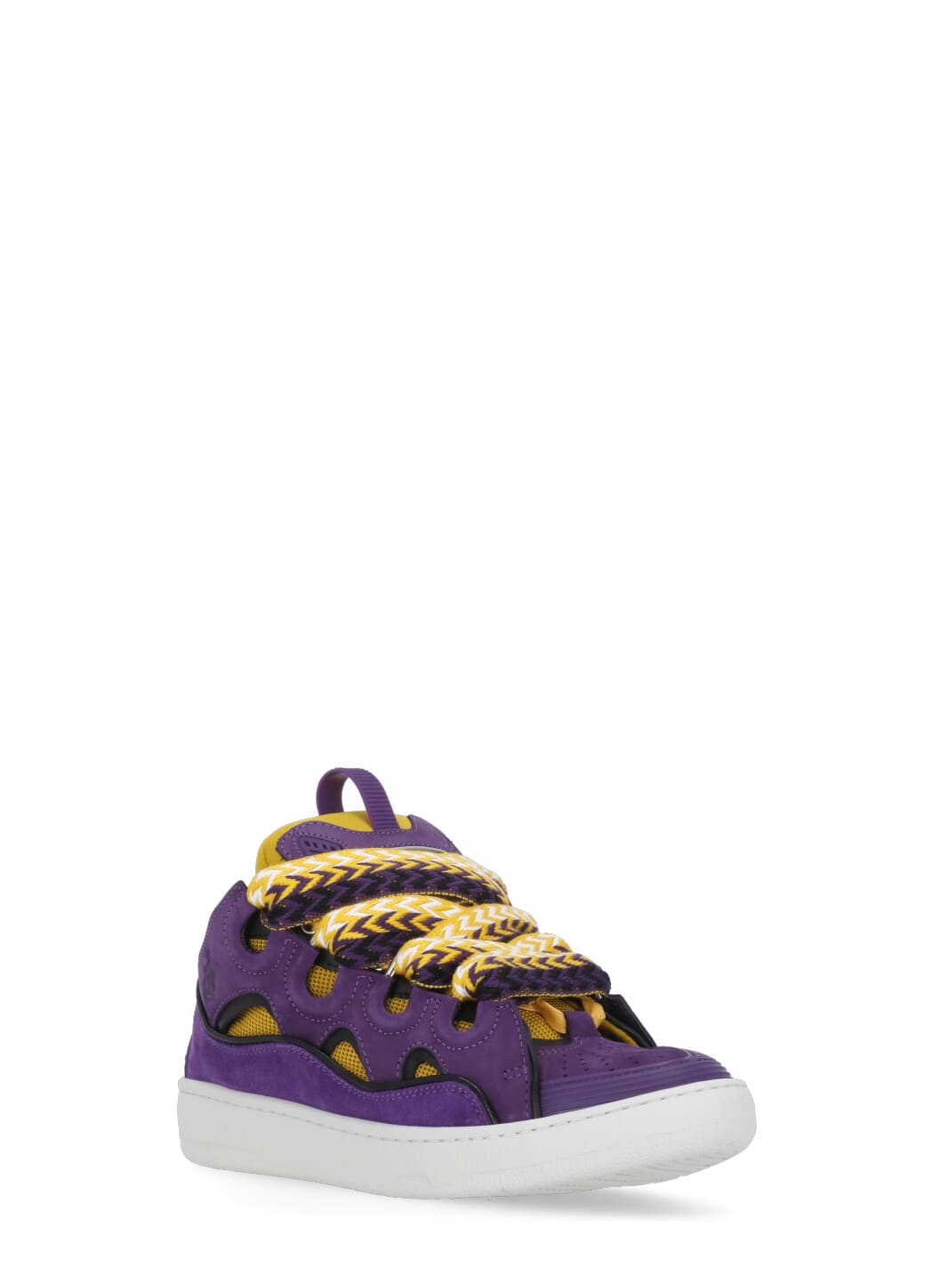 Shop Lanvin Curb Sneakers In Purple