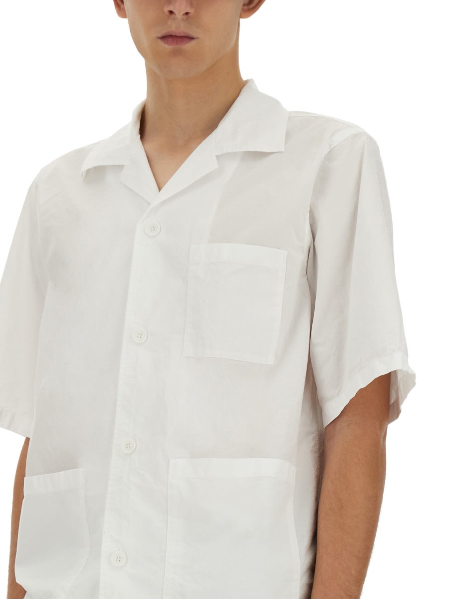 Shop Aspesi Needle Shirt In White
