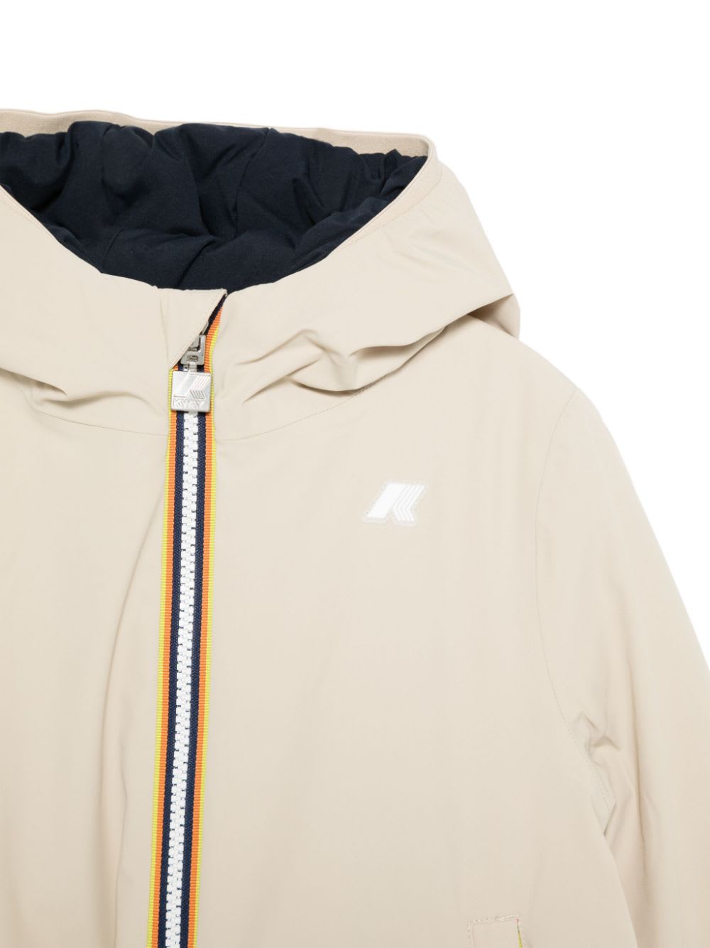 K-way P. Jack St Warm Double Jacket In Beige