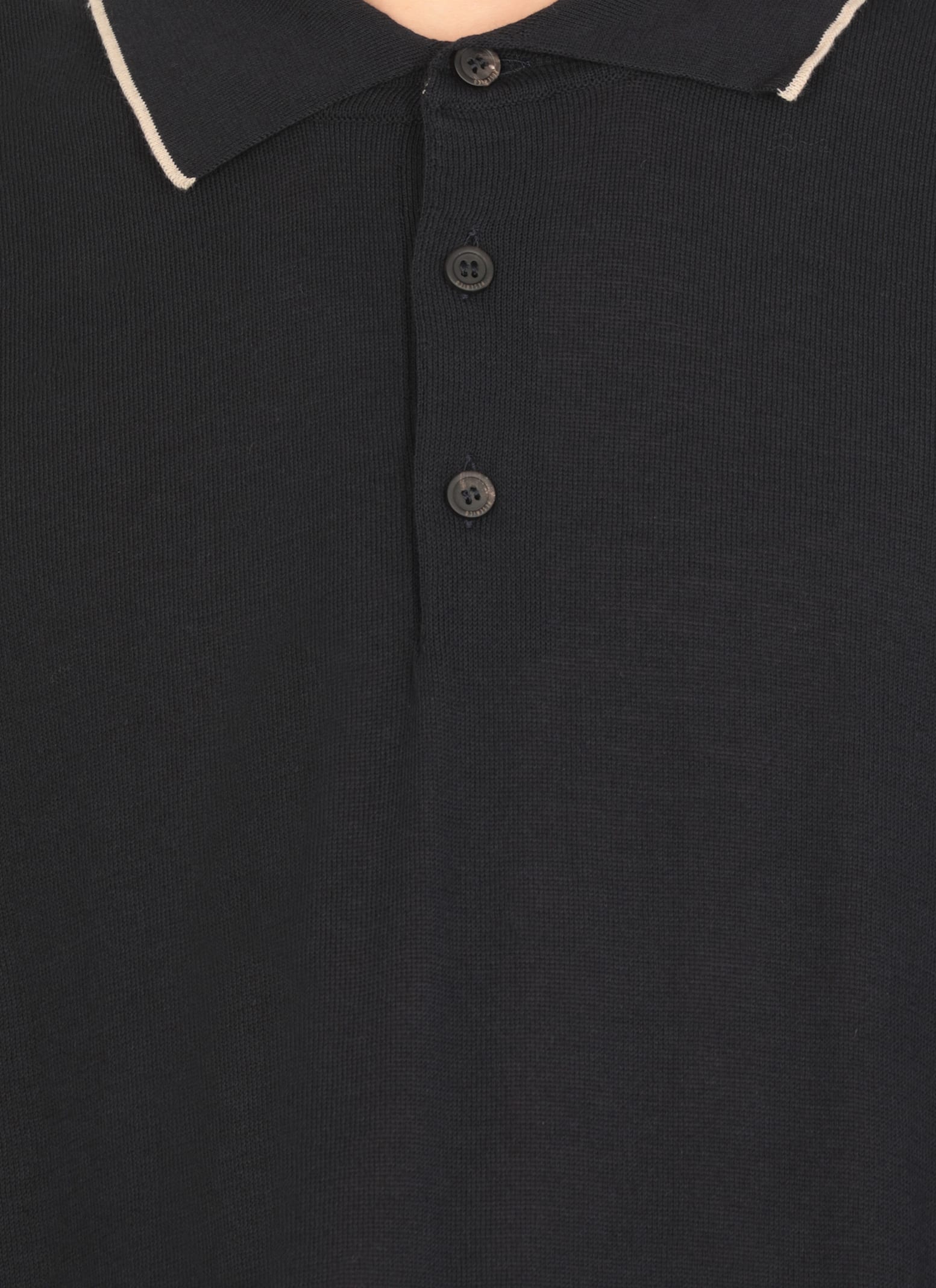 Peserico Cotton Polo Shirt In Black