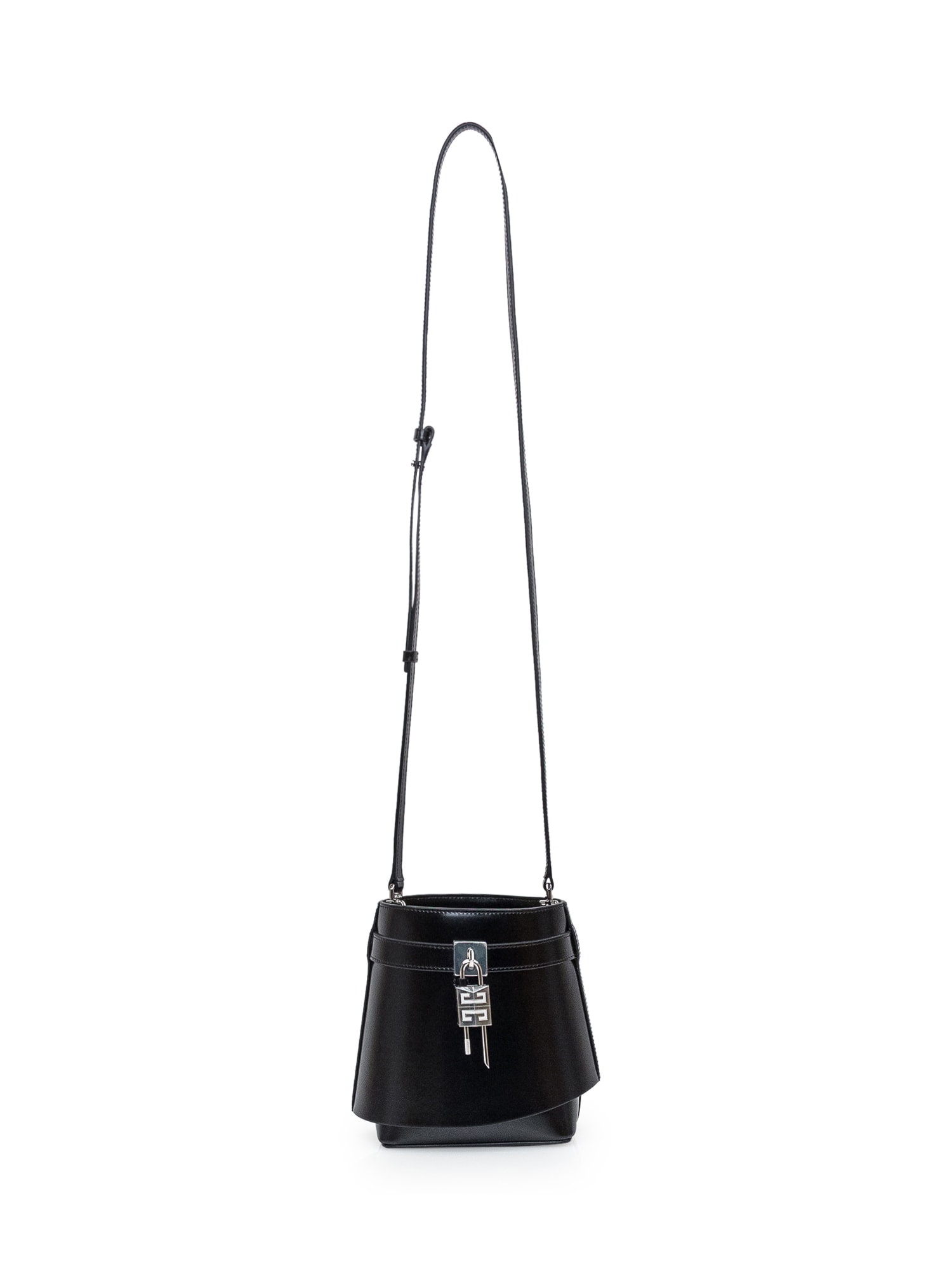 Shop Givenchy Shark Lock Bucket Bag In Black