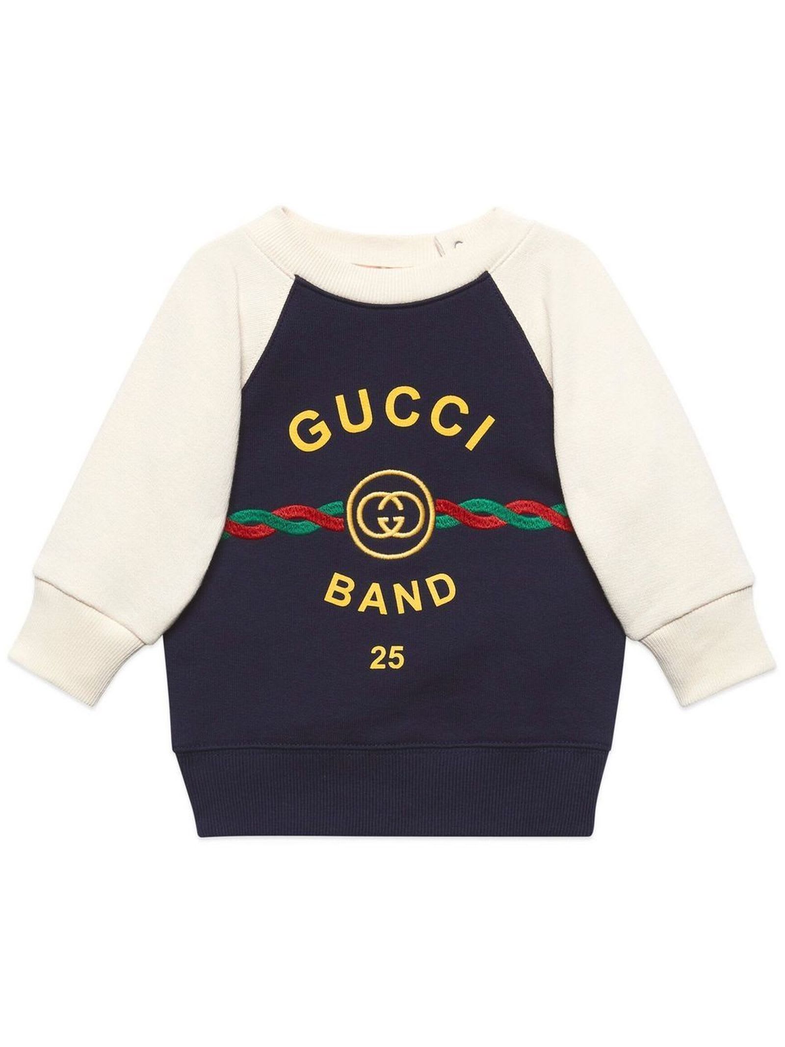 Gucci Blue Cotton Sweatshirt