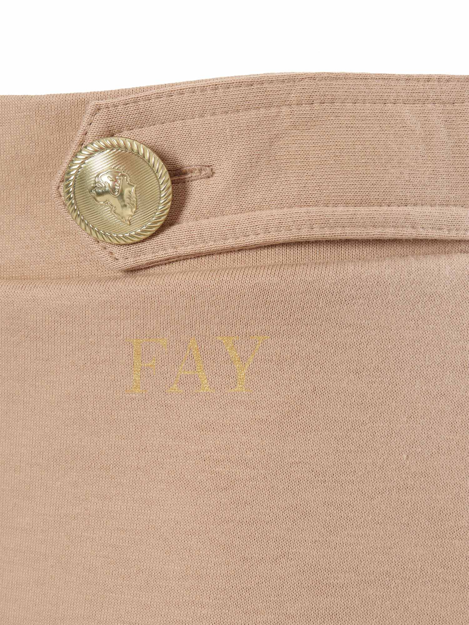 Shop Fay Jersey Shorts In Cream