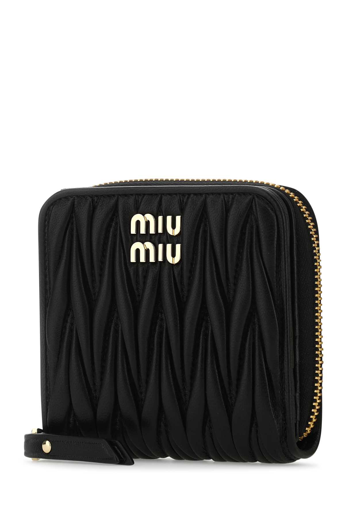 Shop Miu Miu Black Nappa Leather Wallet