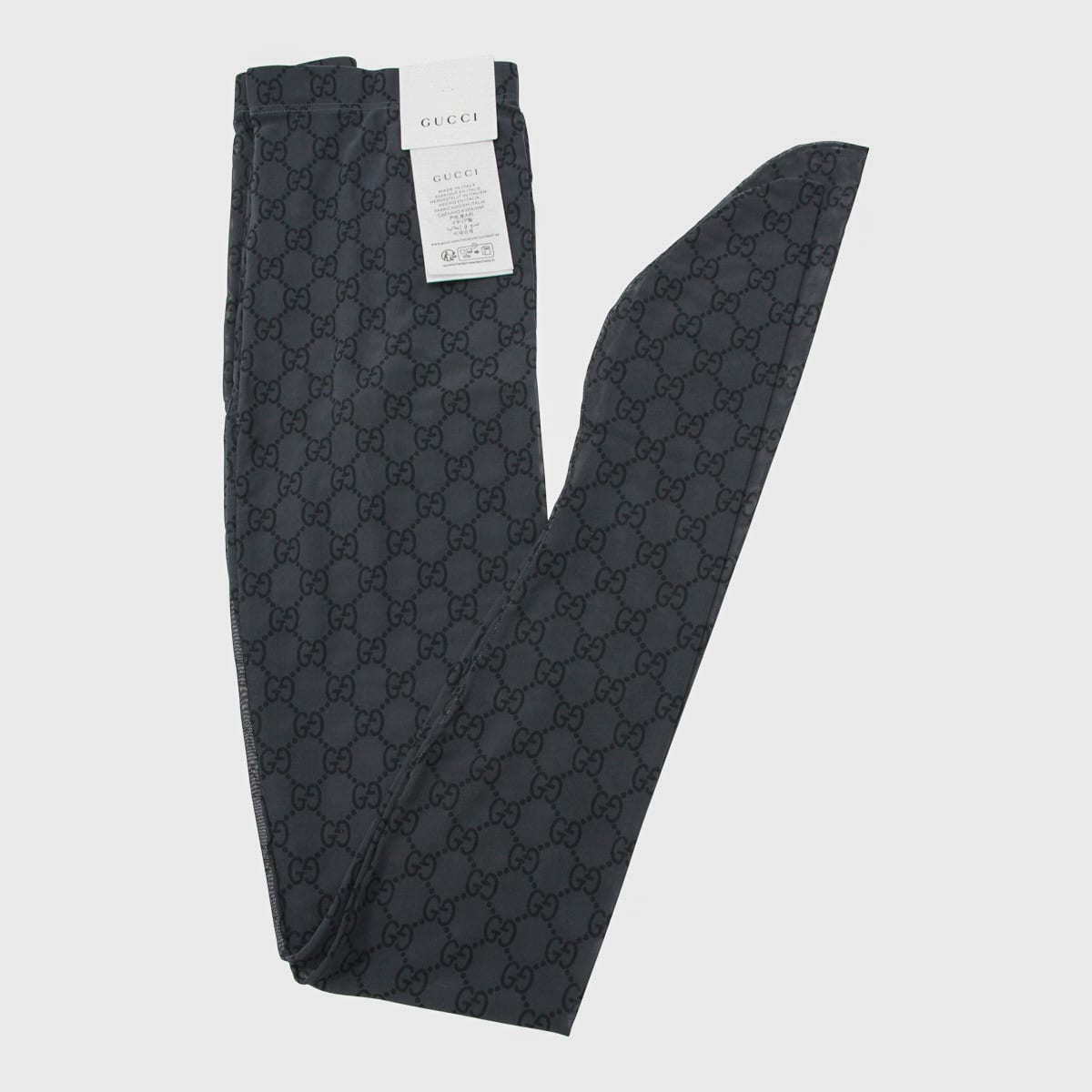 Gucci Black Collant Socks In Gray