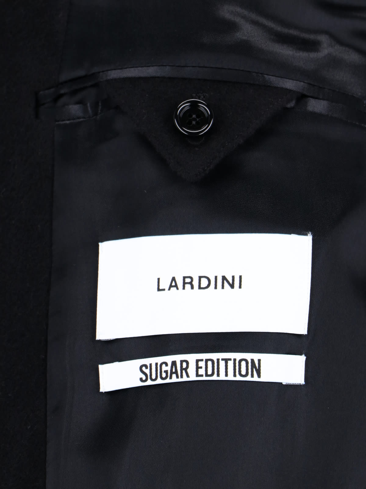 Shop Lardini Double-breasted Midi Coat In Black