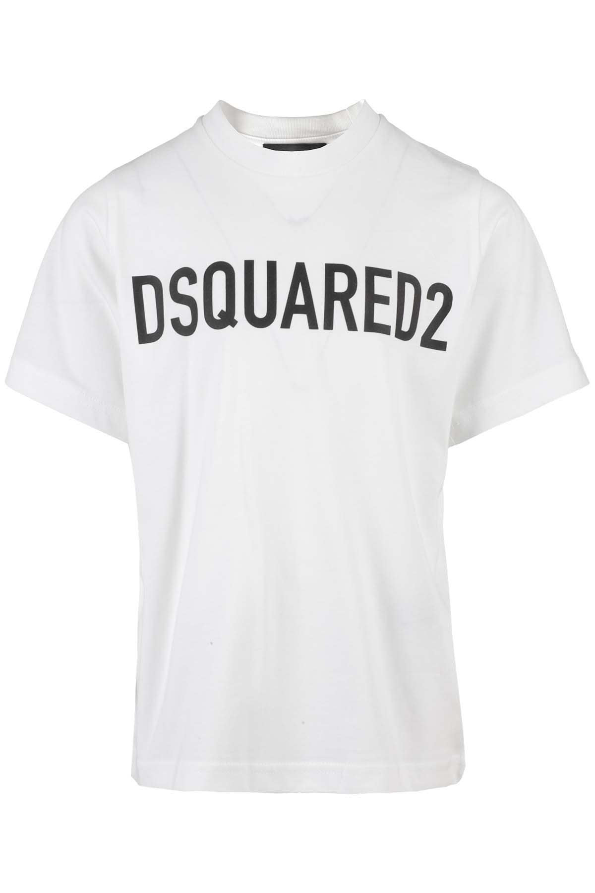 Dsquared2 Kids' Maglietta In Bianco