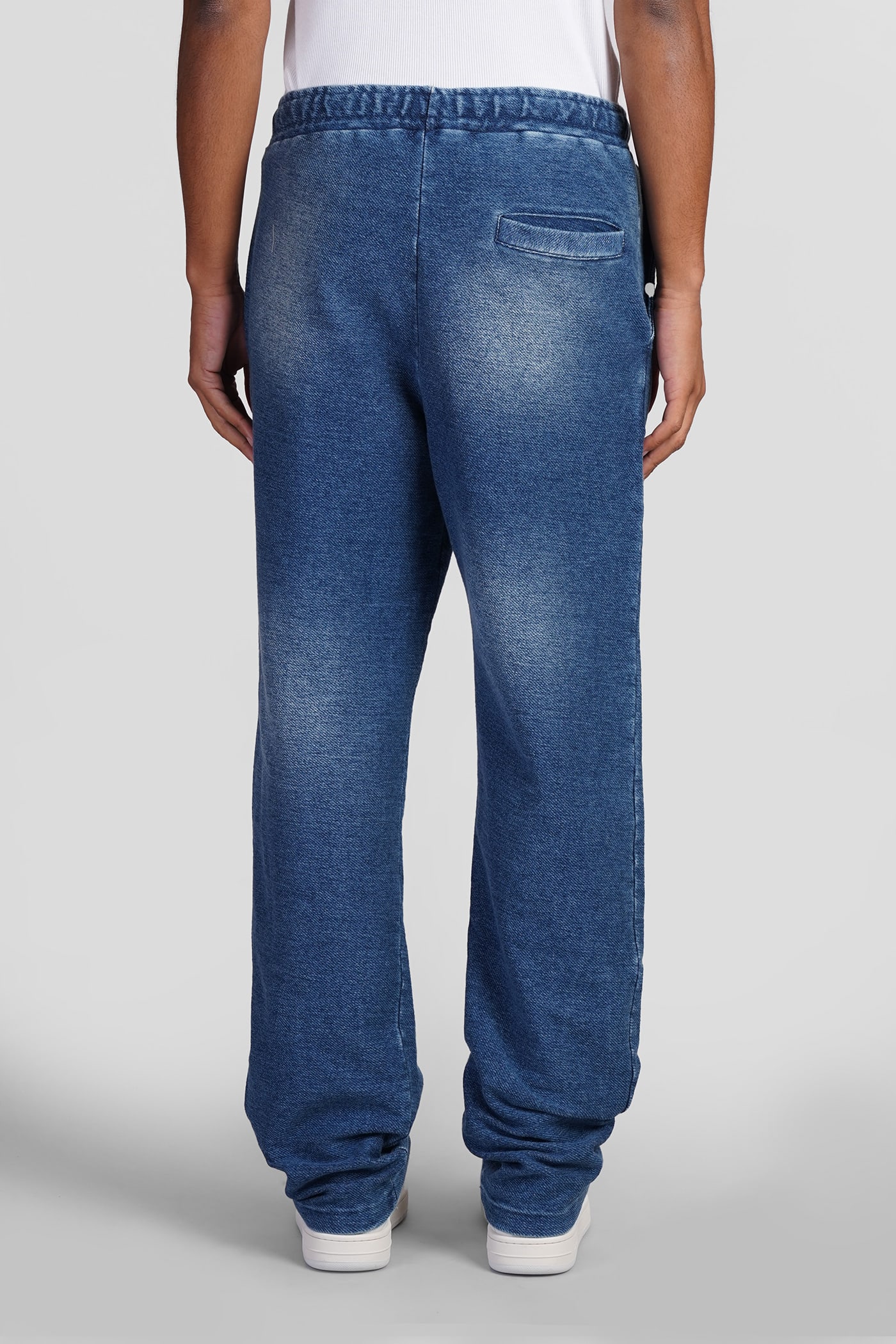 Shop Barrow Pants In Blue Cotton